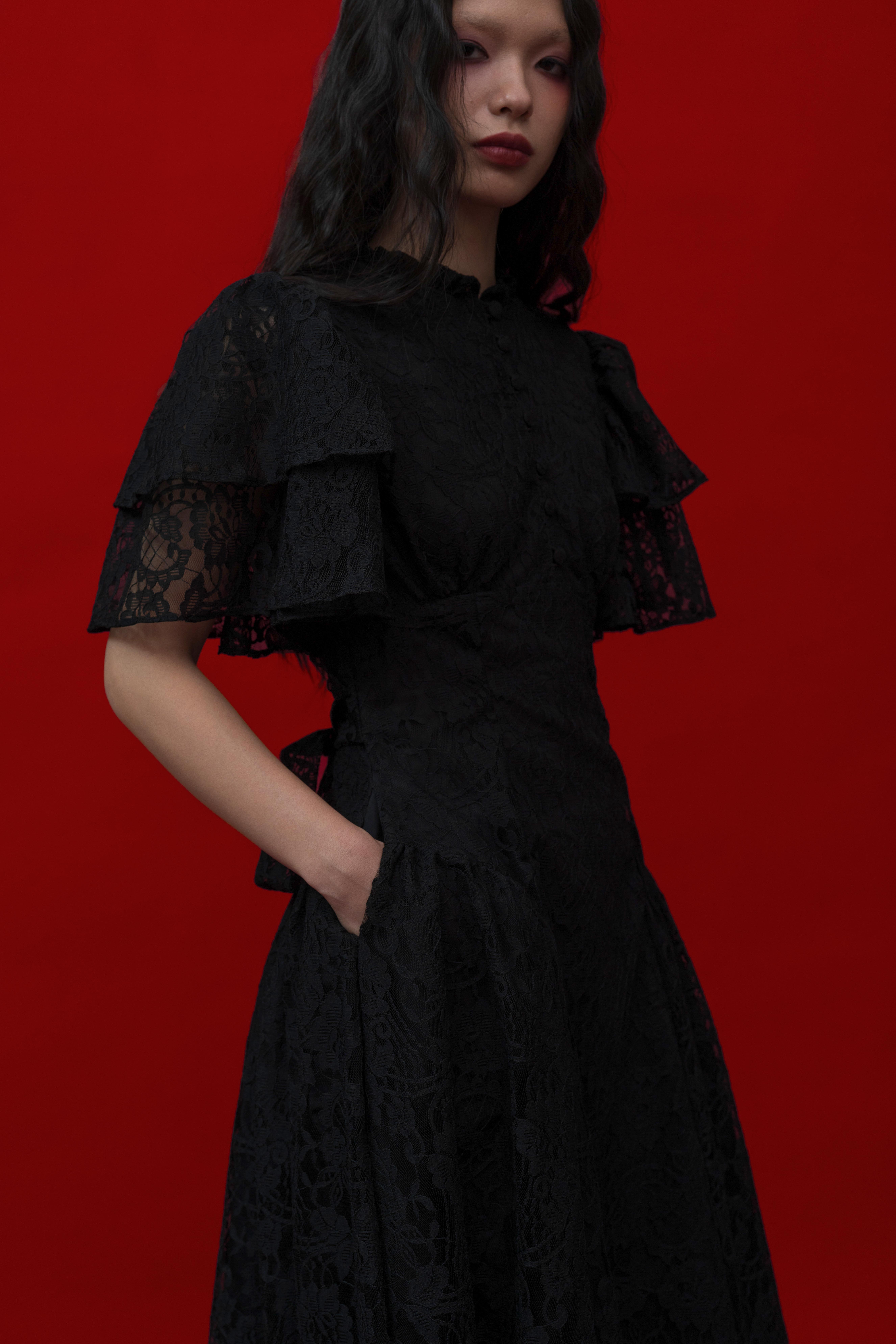 Rosalia Dress in Black