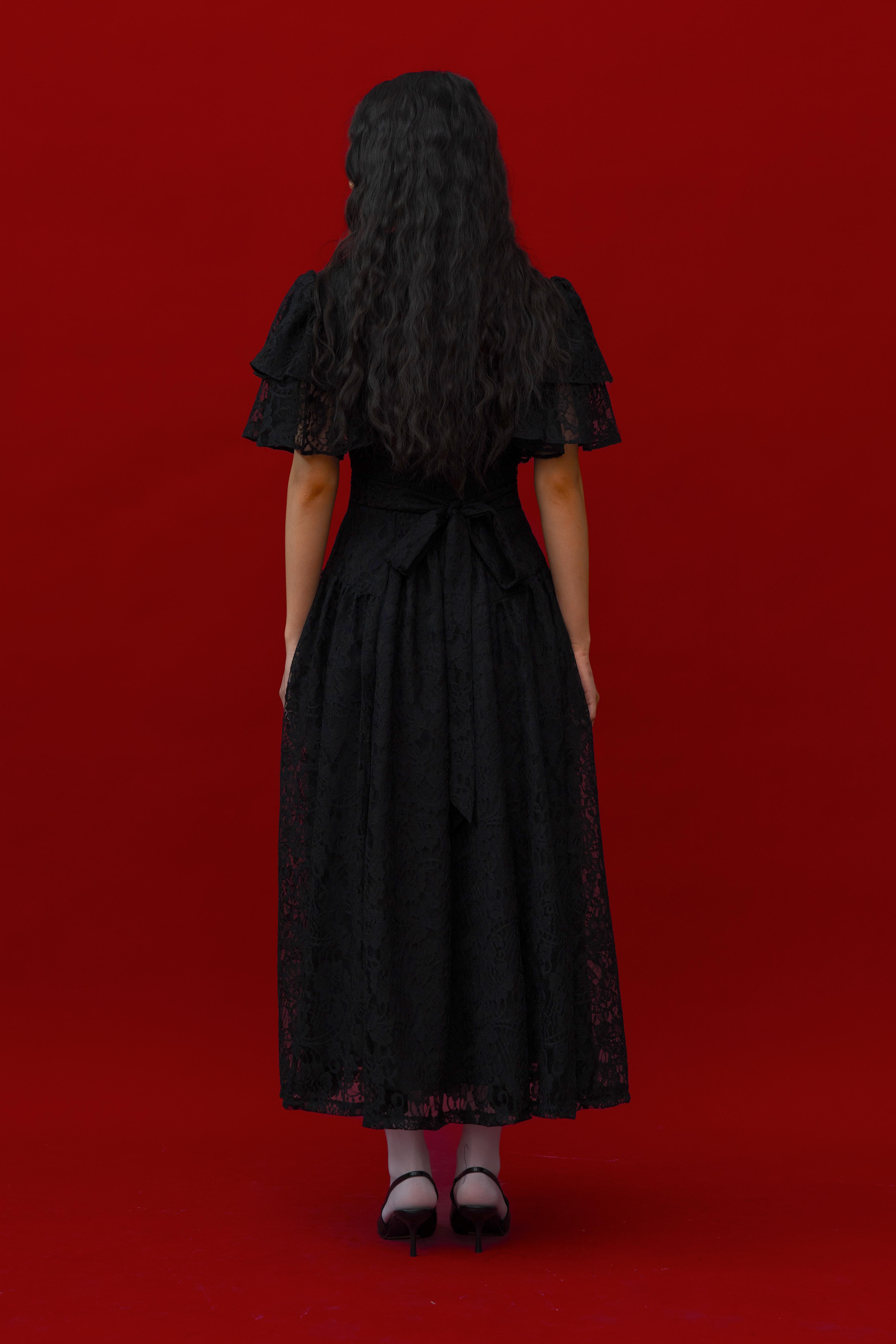 Rosalia Dress in Black