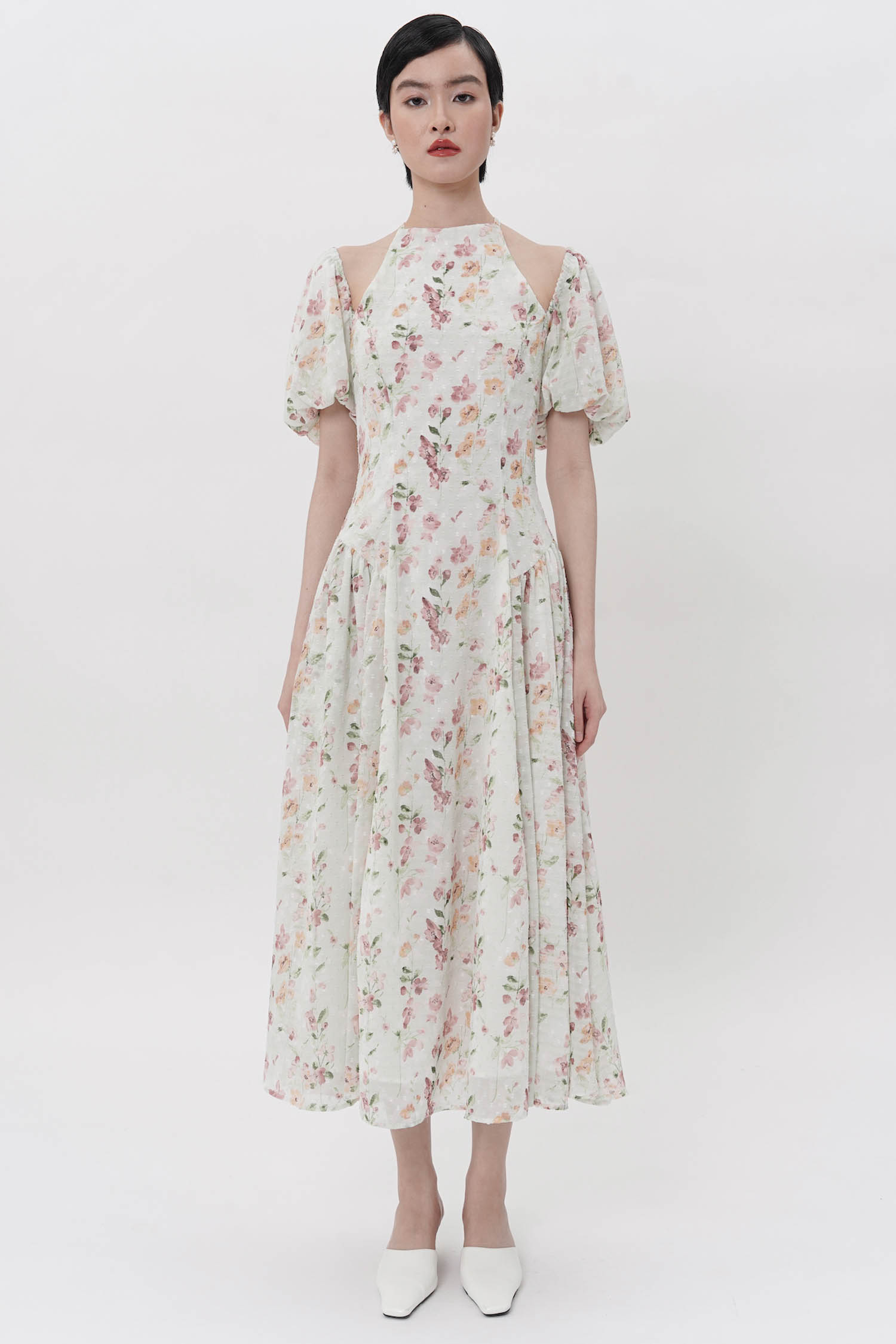 STARRY Elle Dress in Mint Floral