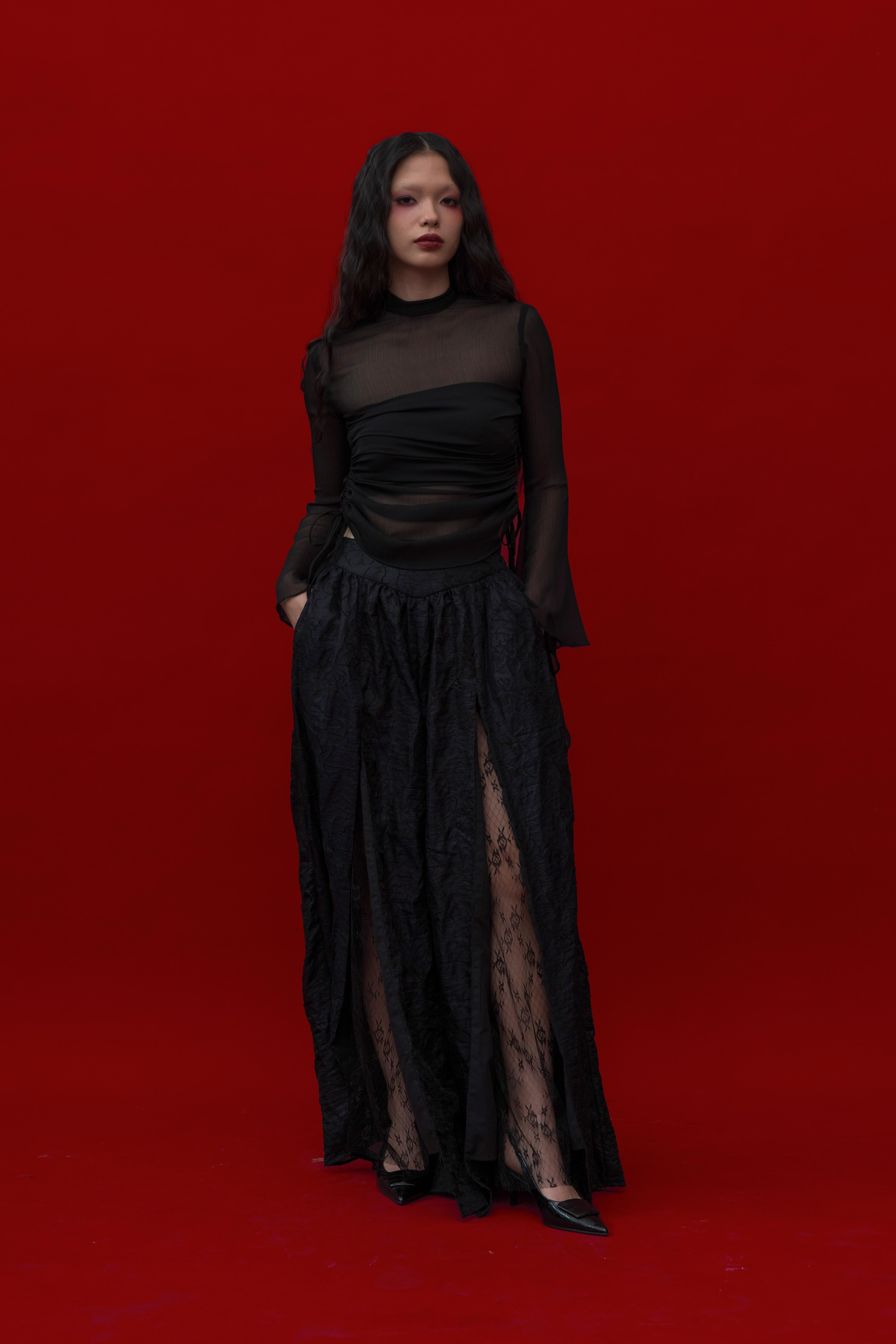 Nocturne Blouse in Black
