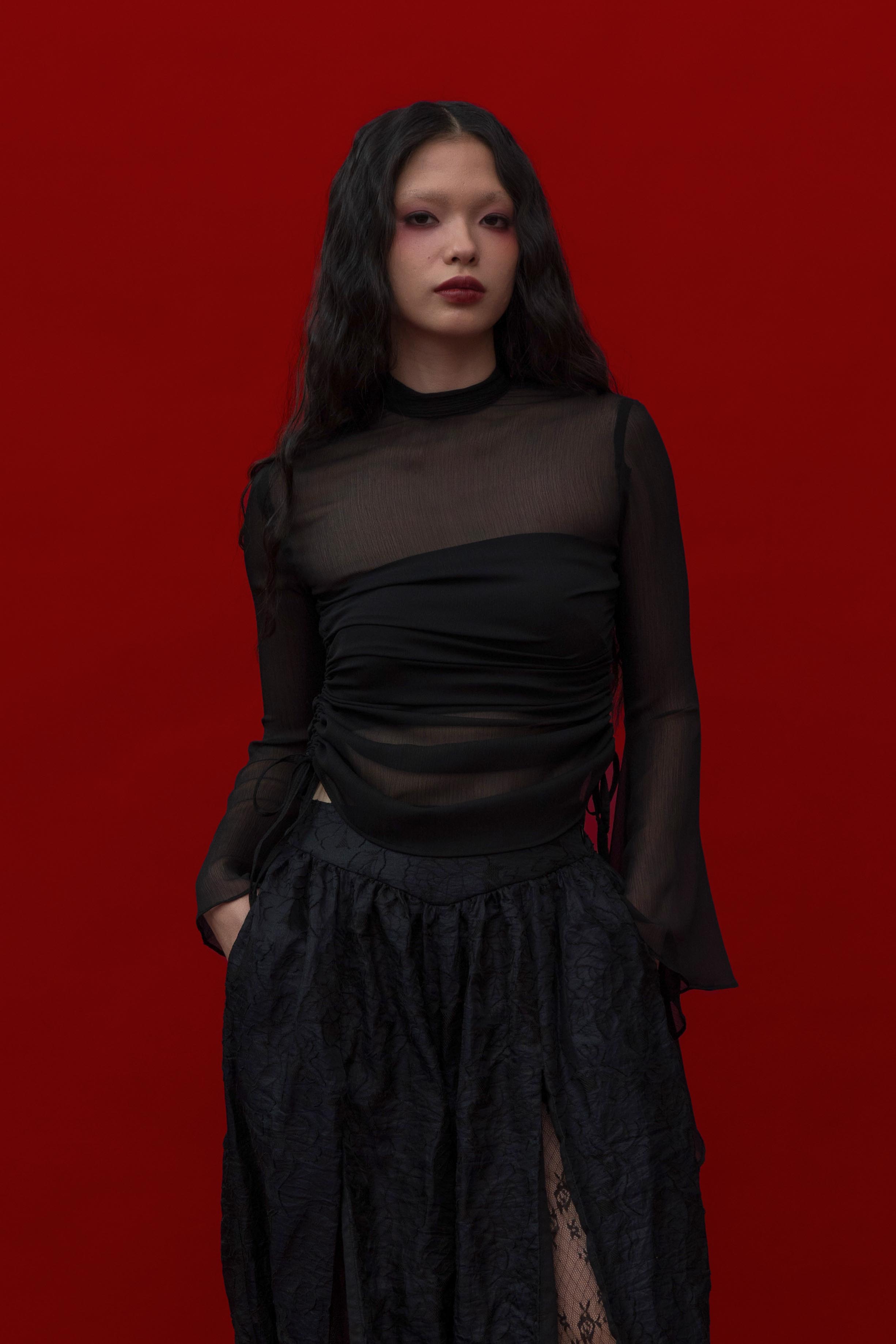 Nocturne Blouse in Black