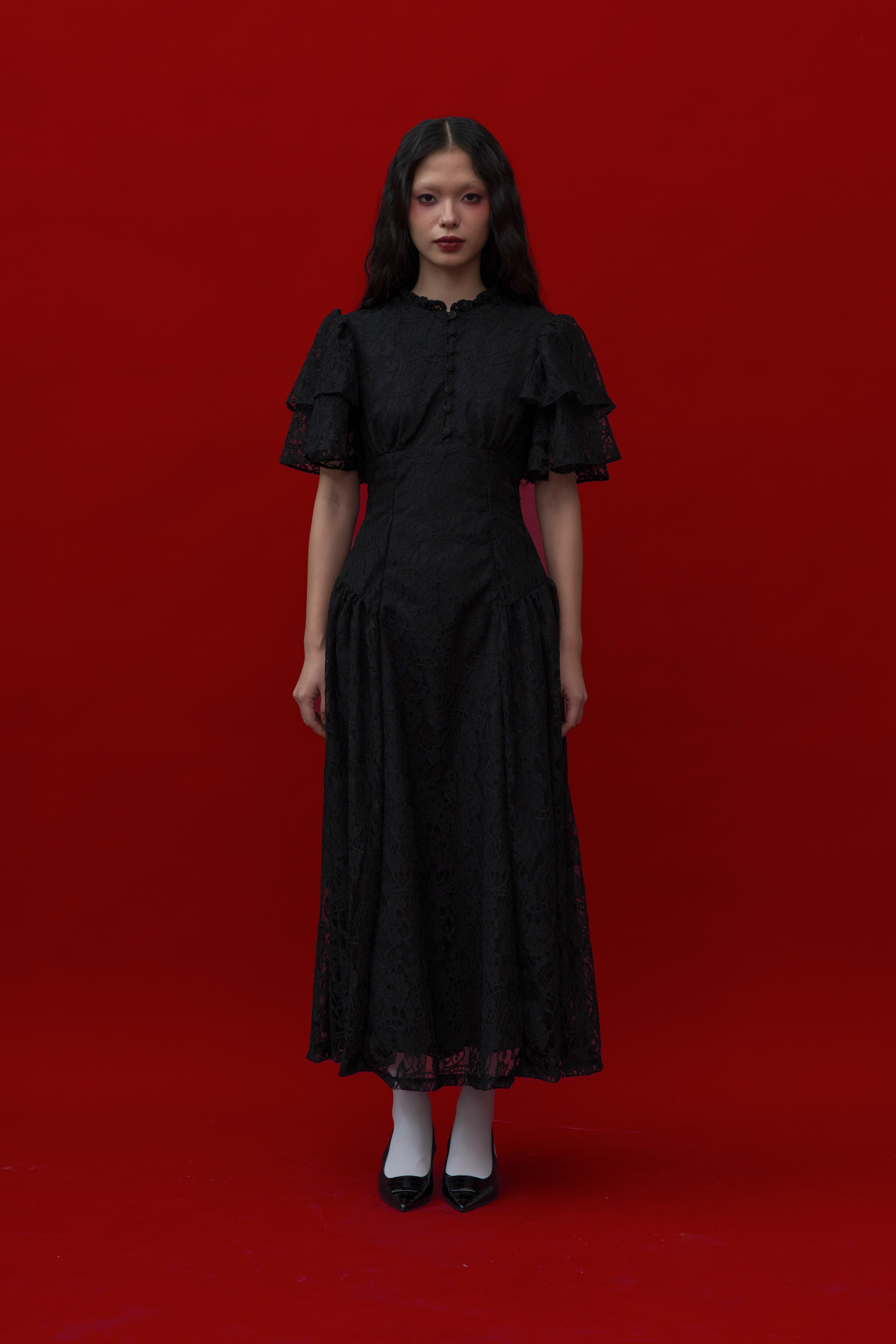 Rosalia Dress in Black