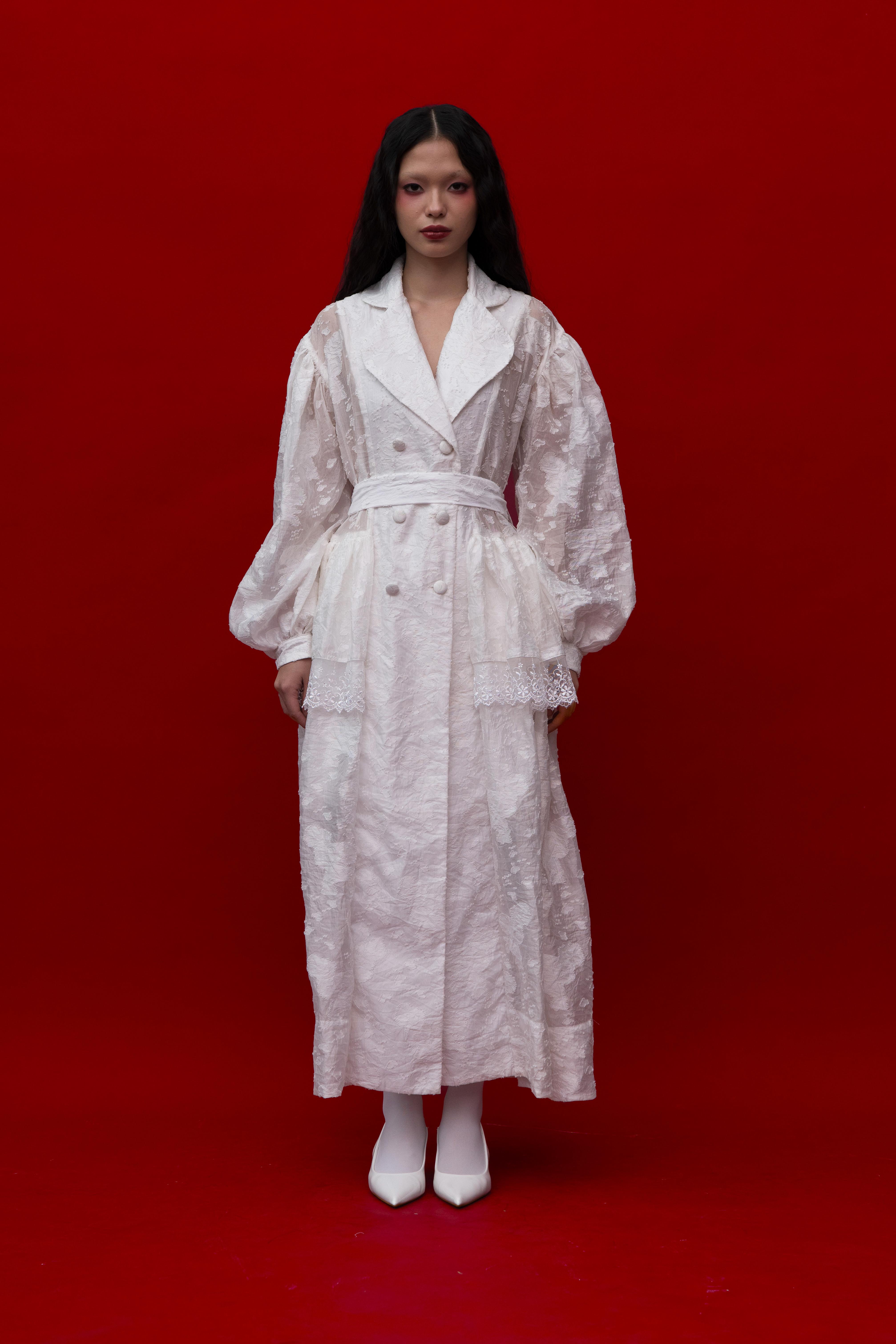 Dravena Coat in White