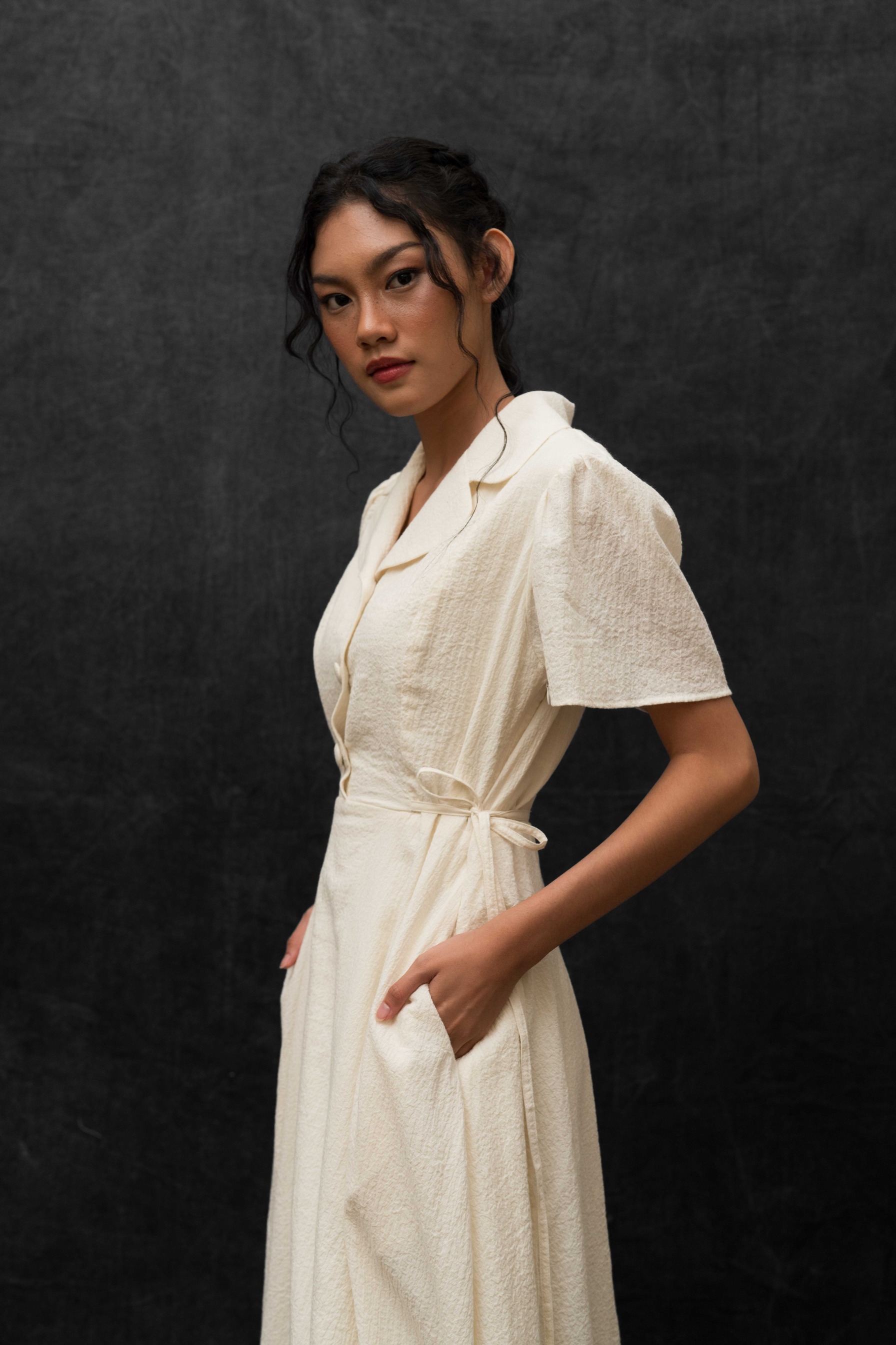 BLOSSOMwithSTARRY Adaline Dress in Beige