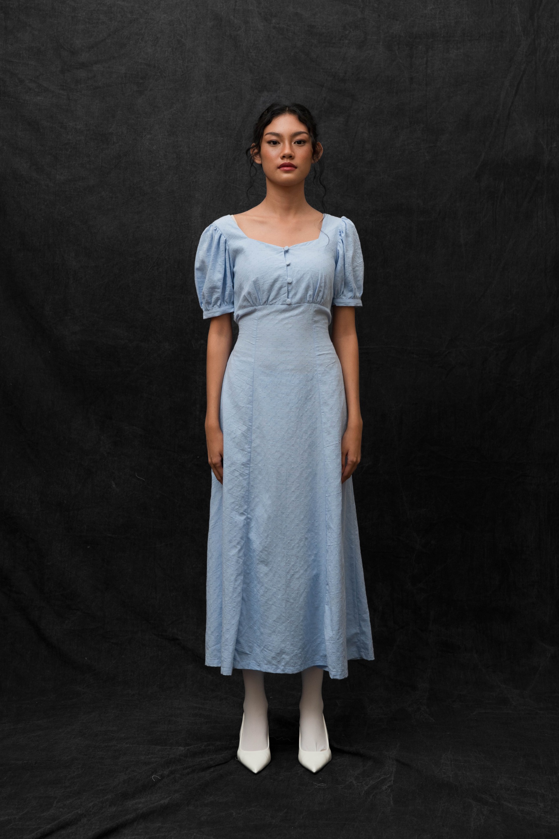 BLOSSOMwithSTARRY Ether Dress in Blue