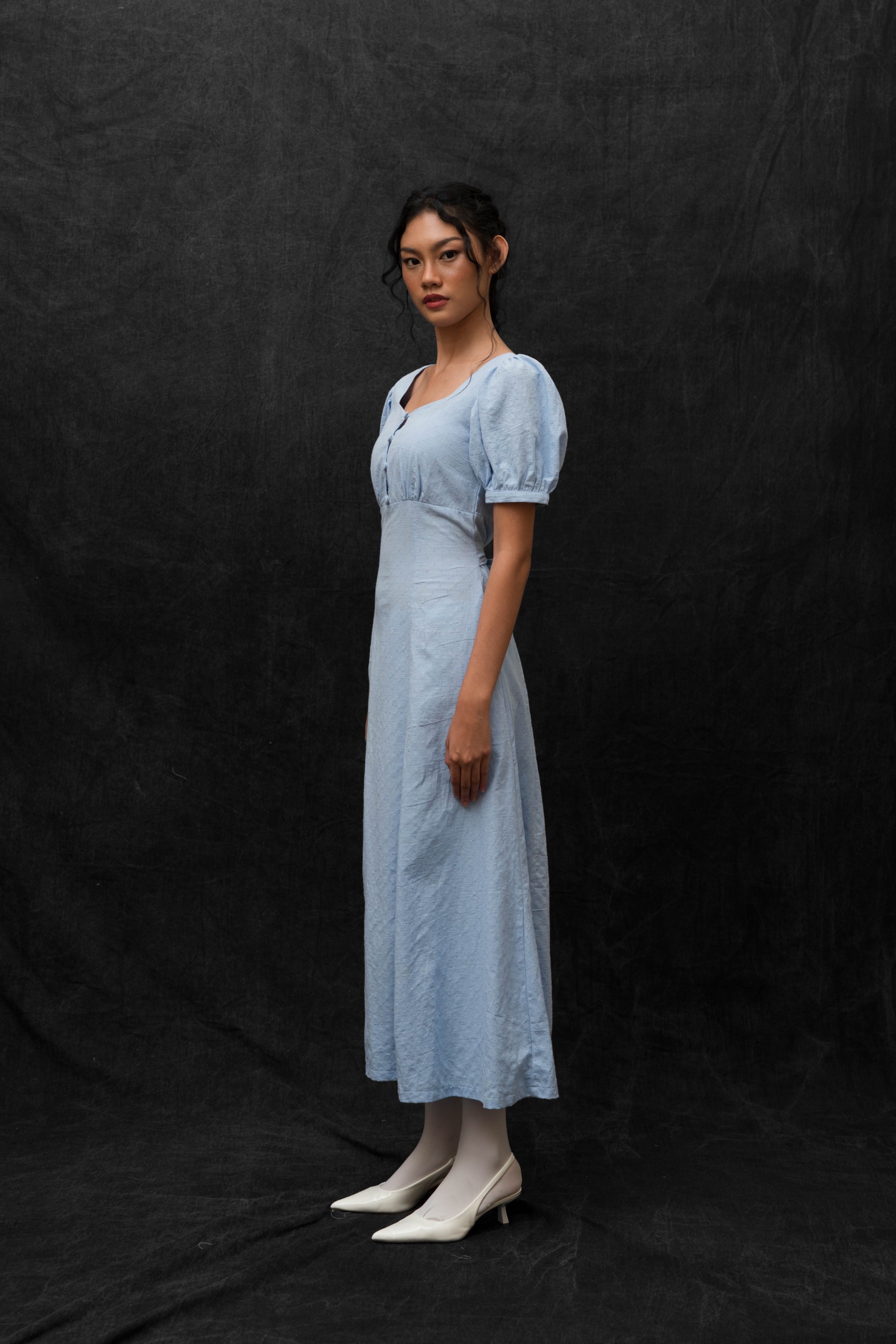 BLOSSOMwithSTARRY Ether Dress in Blue