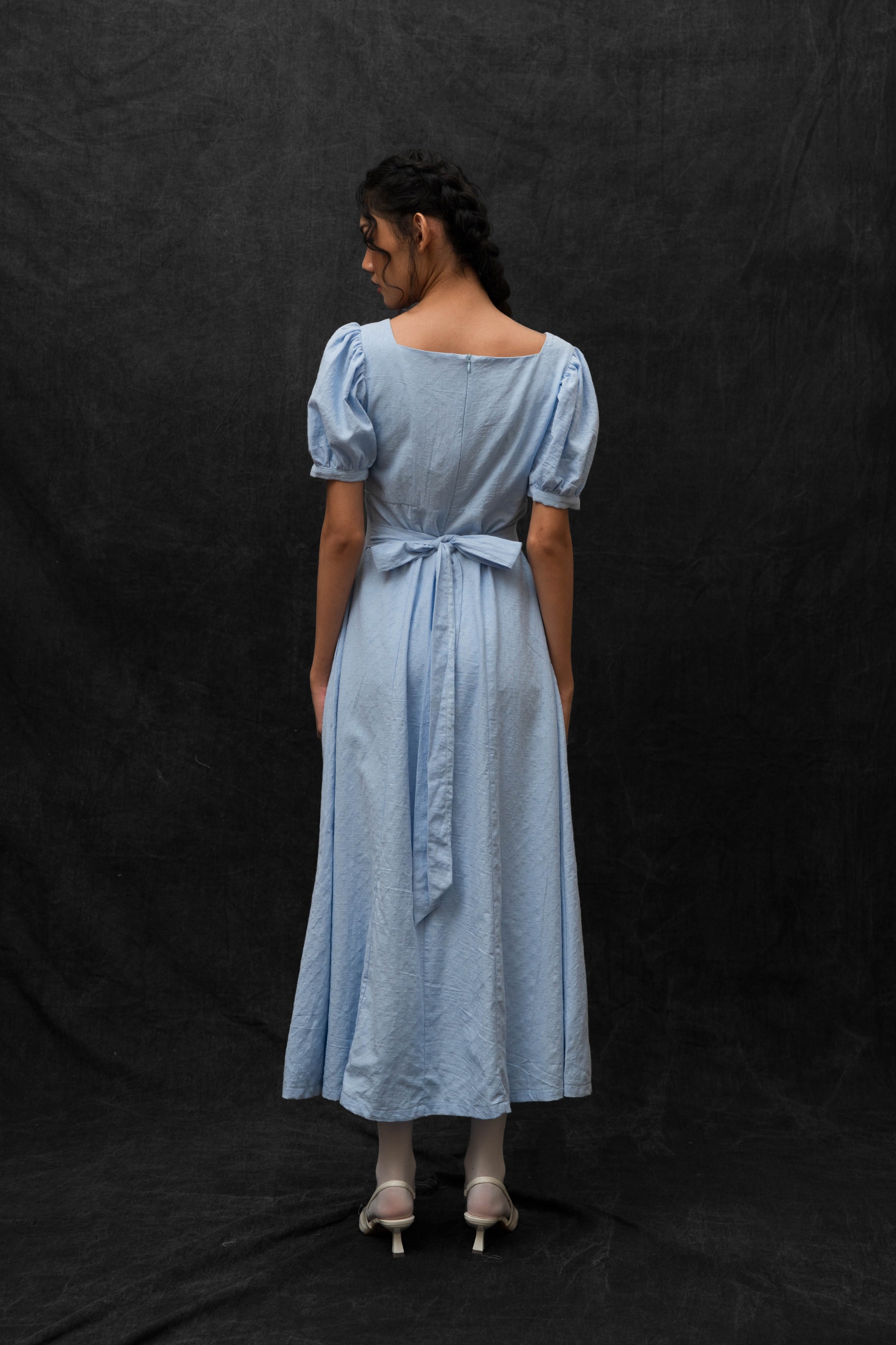 BLOSSOMwithSTARRY Ether Dress in Blue