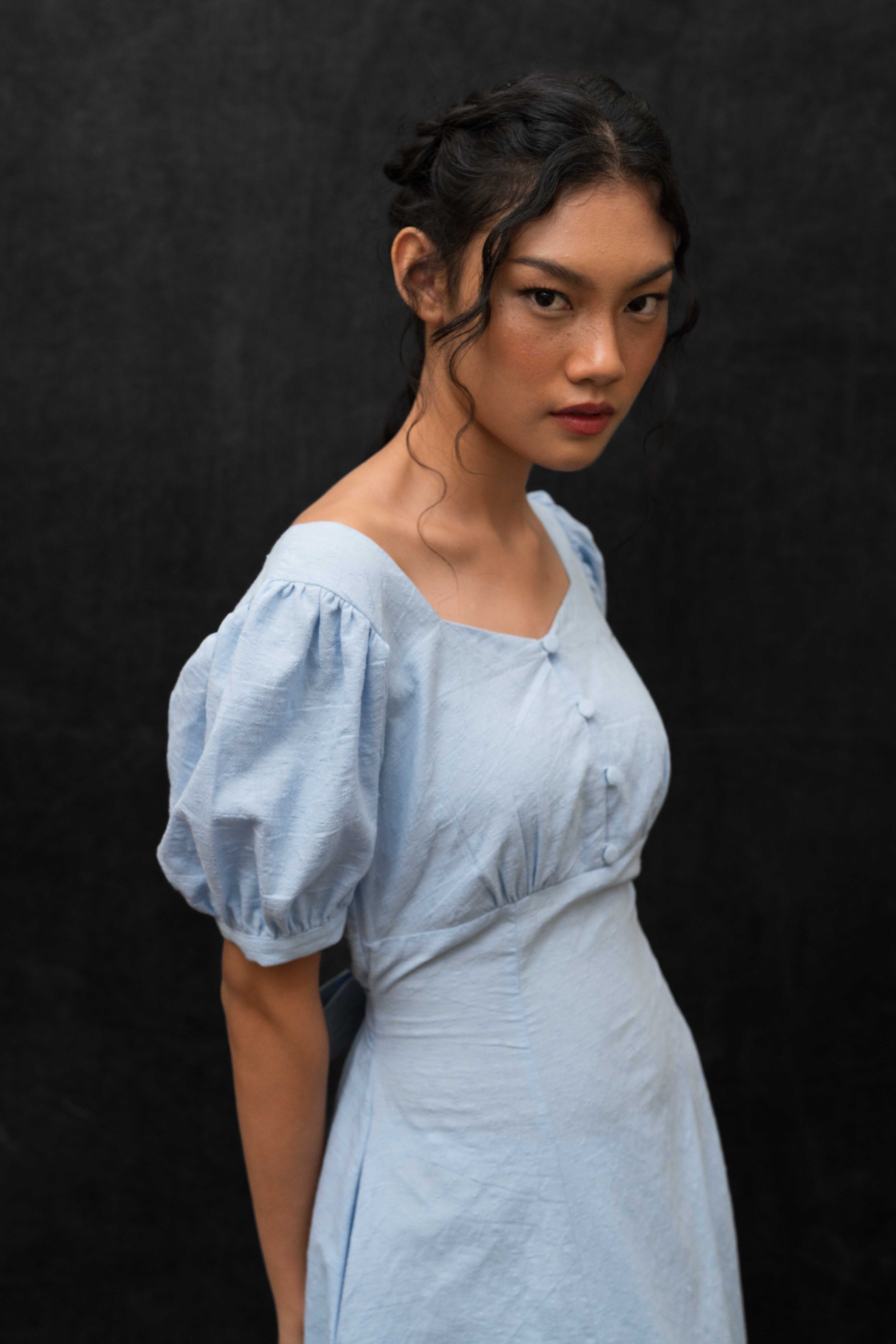 BLOSSOMwithSTARRY Ether Dress in Blue