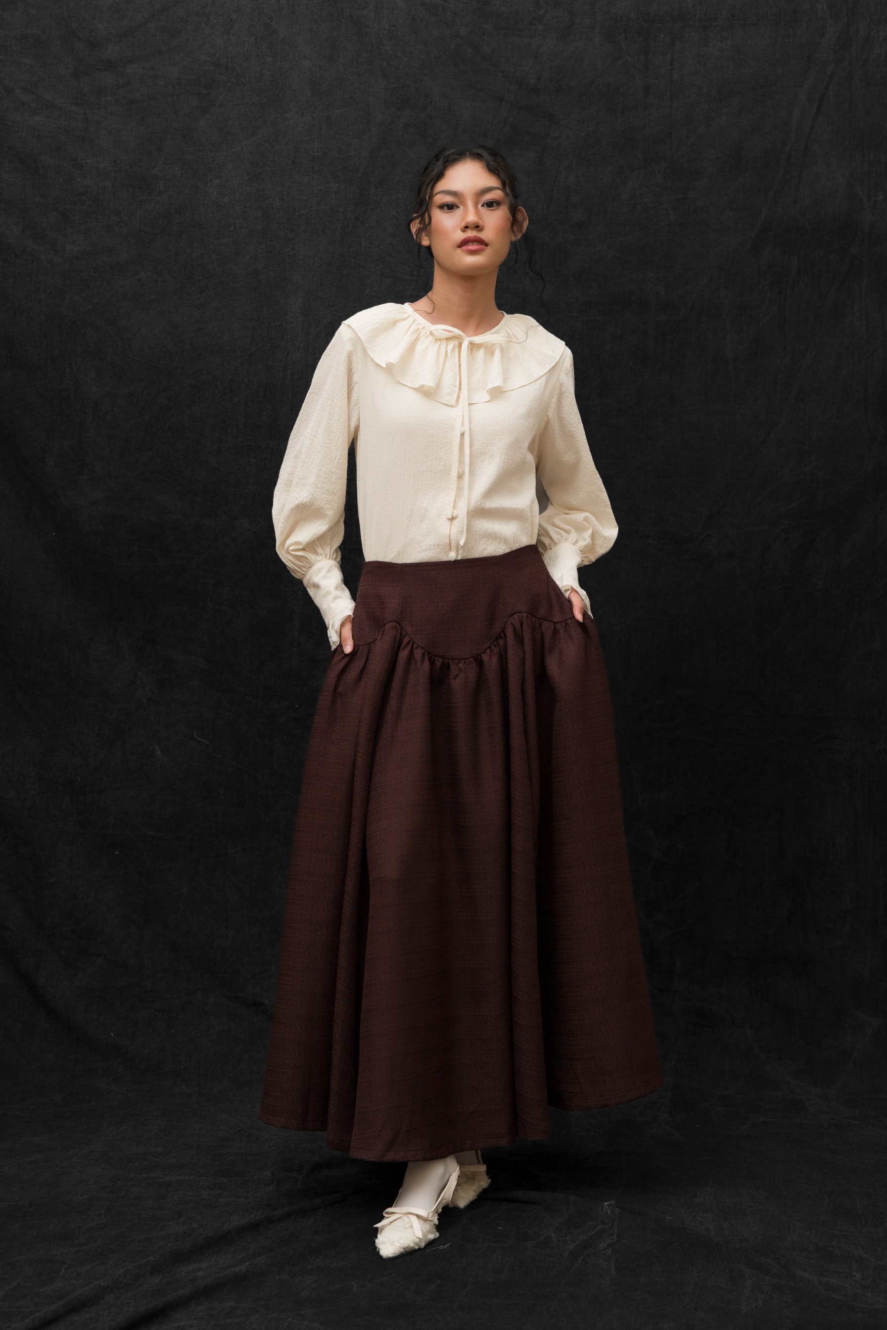 Mai Skirt in Brown 