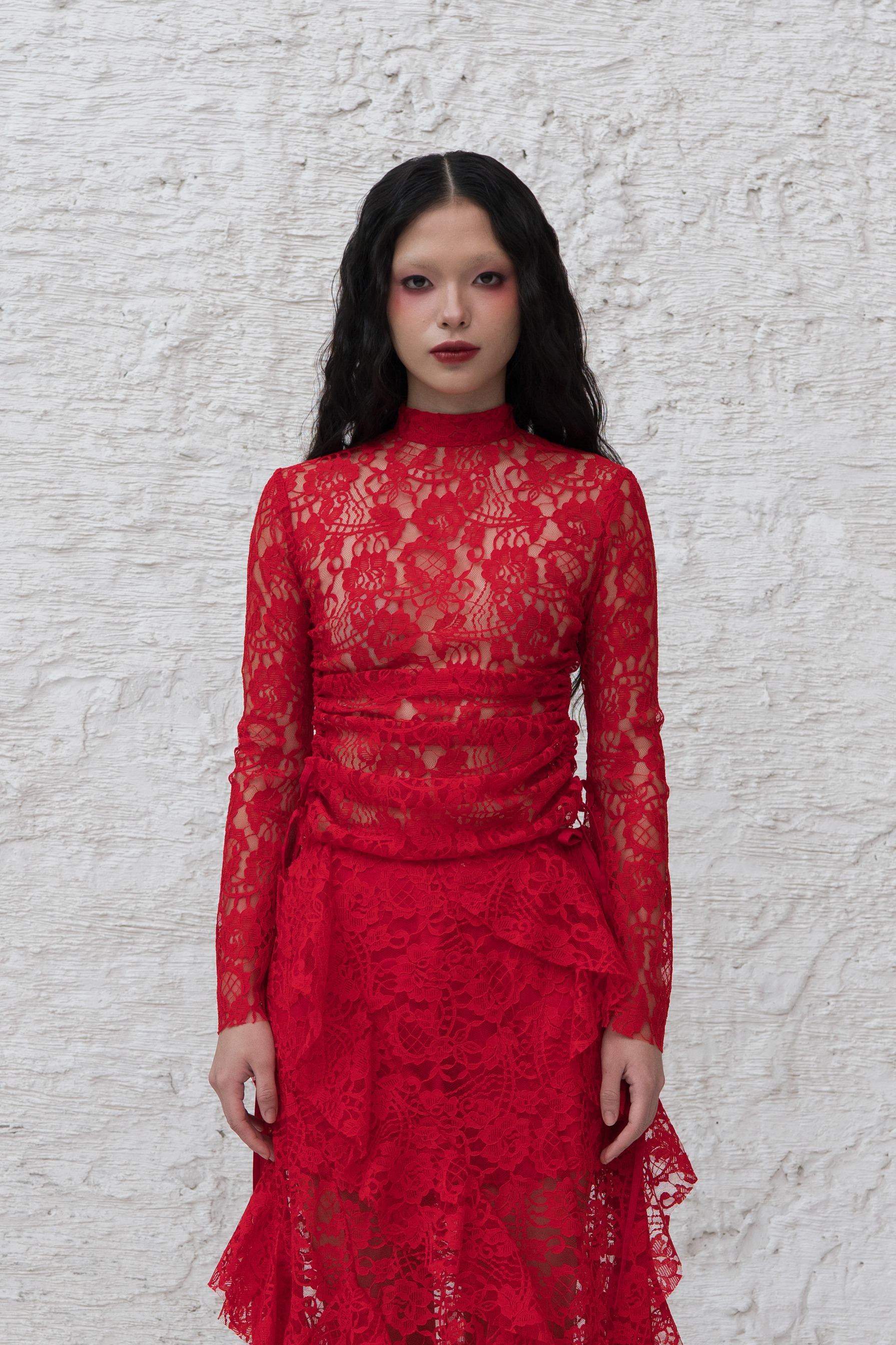 Nocturne Blouse in Red