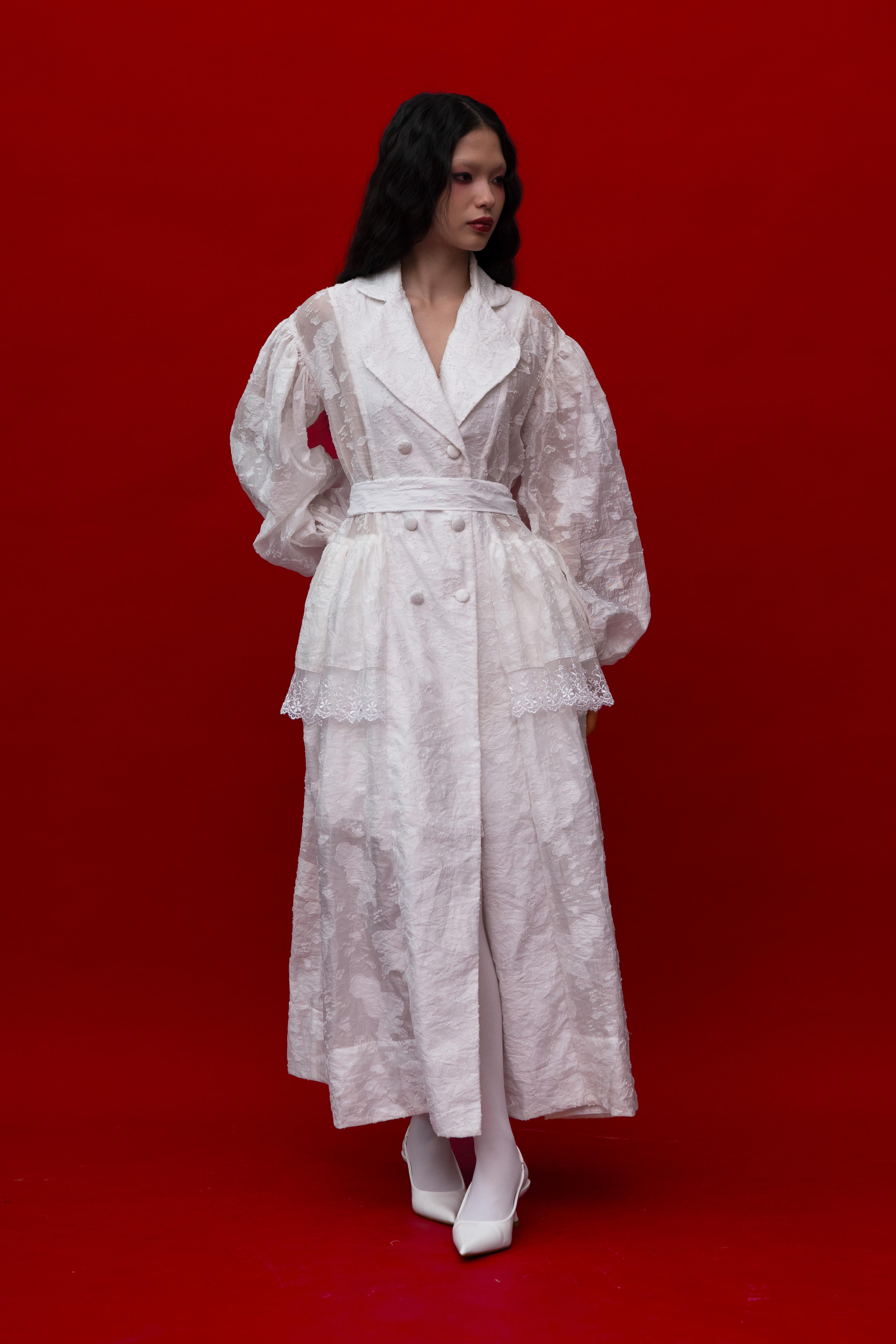 Dravena Coat in White