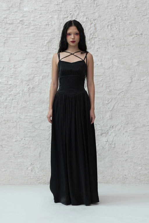 Image of Liora Dress in Black
