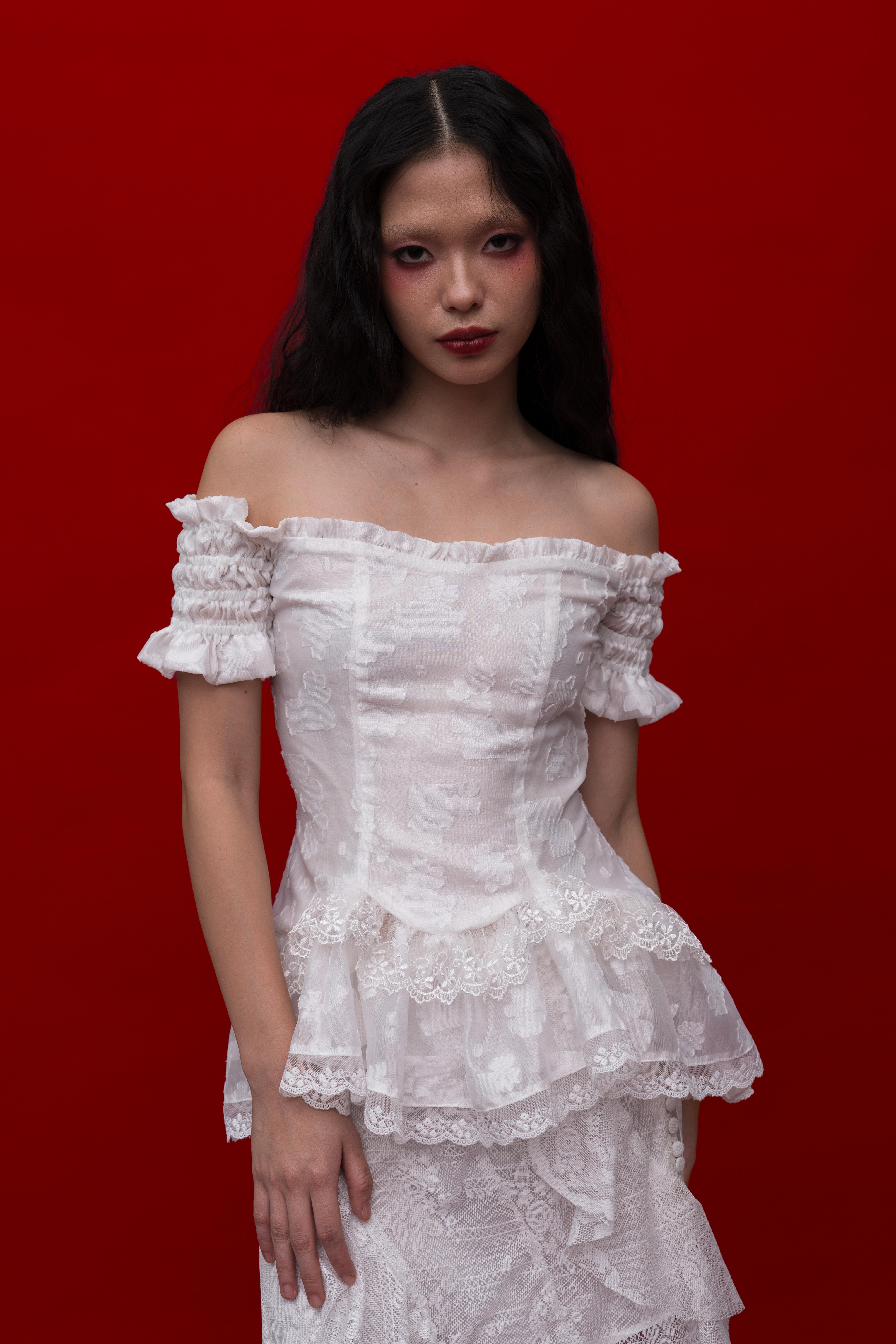Lunaria Blouse in White 