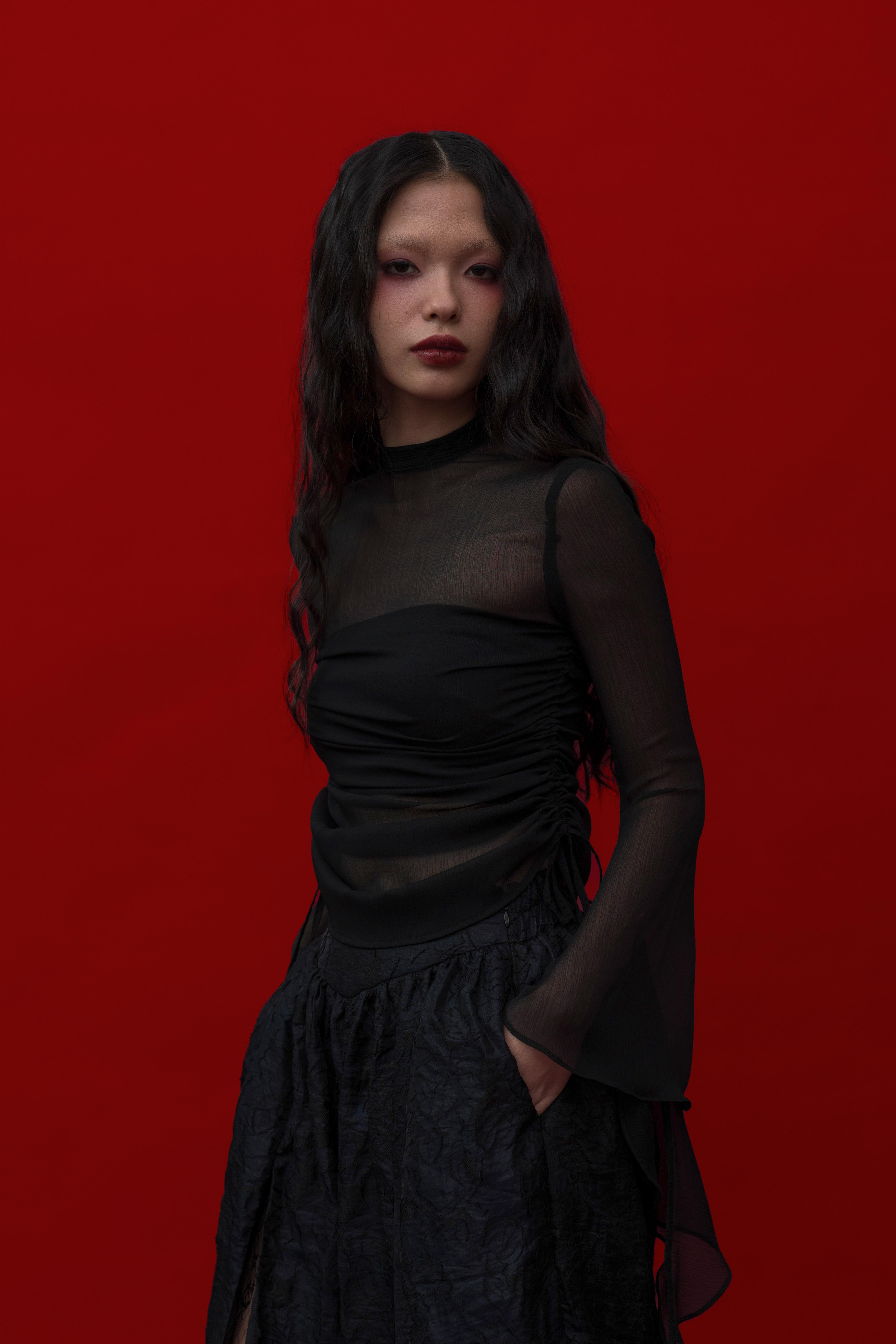 Nocturne Blouse in Black