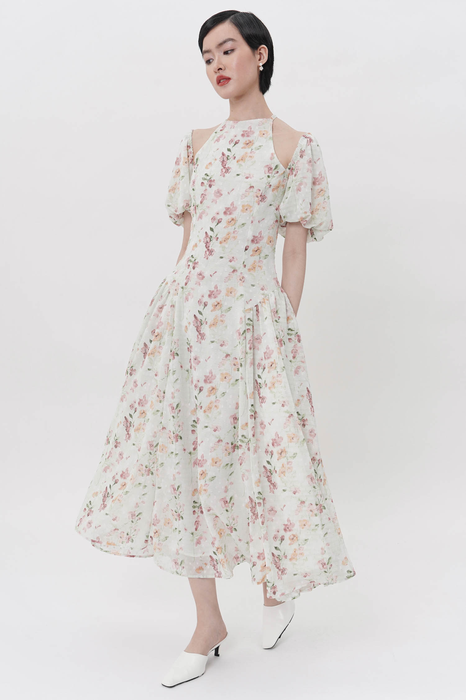 STARRY Elle Dress in Mint Floral