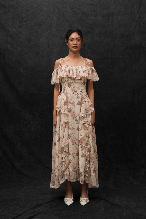 Image of Jeanne Dress in Pink Floral (Pre-Order)