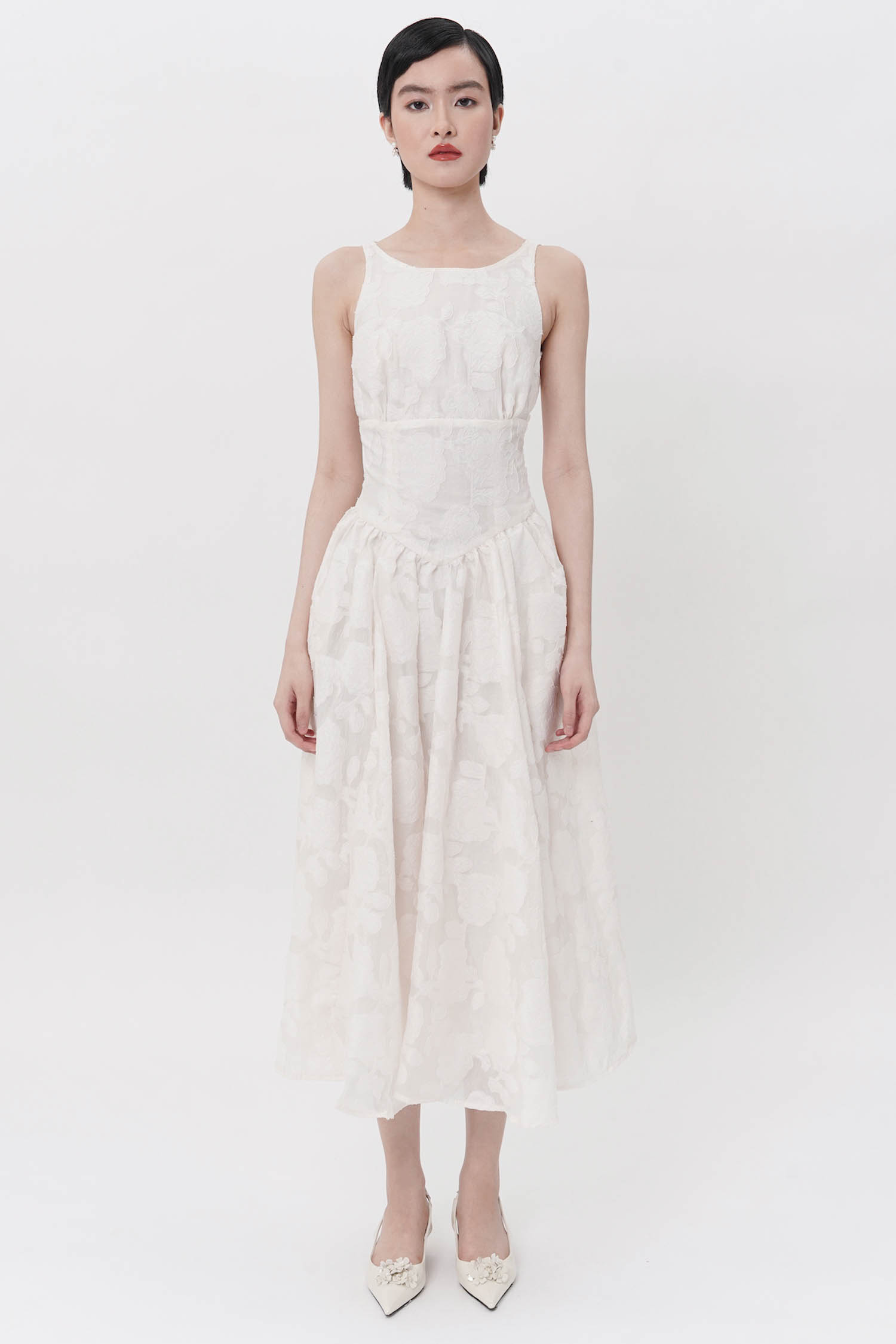 STARRY Asha Dress in Broken White