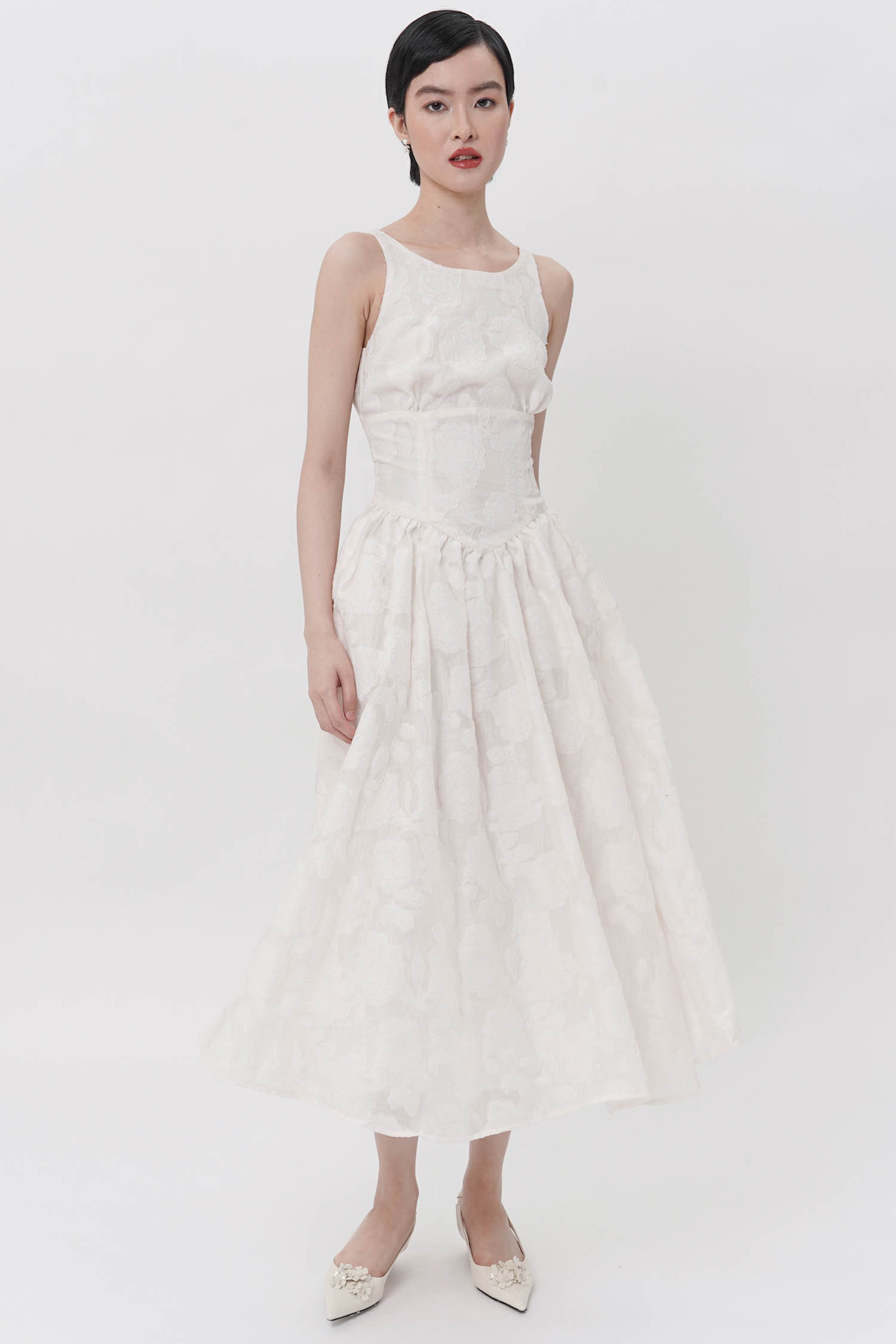 STARRY Asha Dress in Broken White