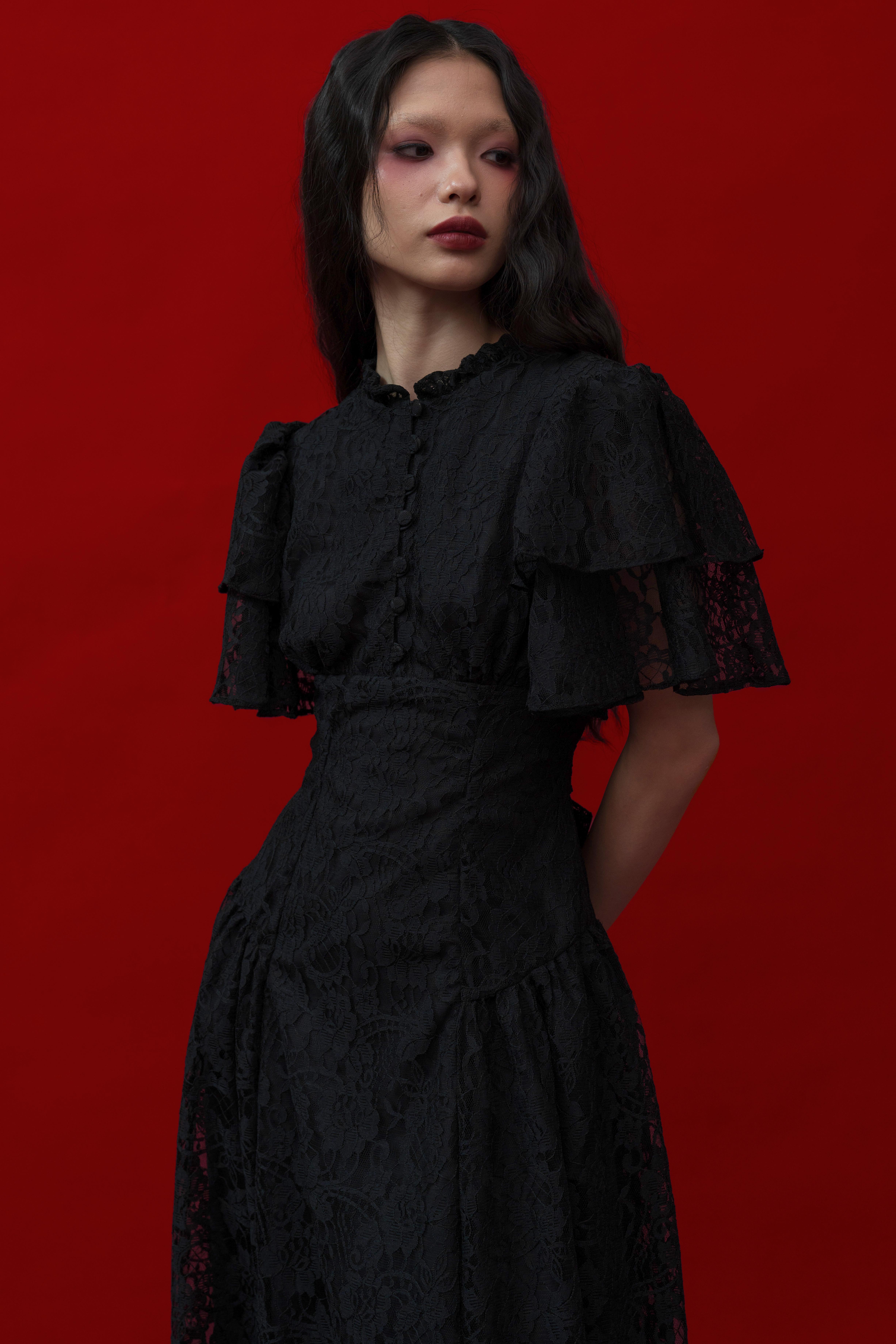 Rosalia Dress in Black