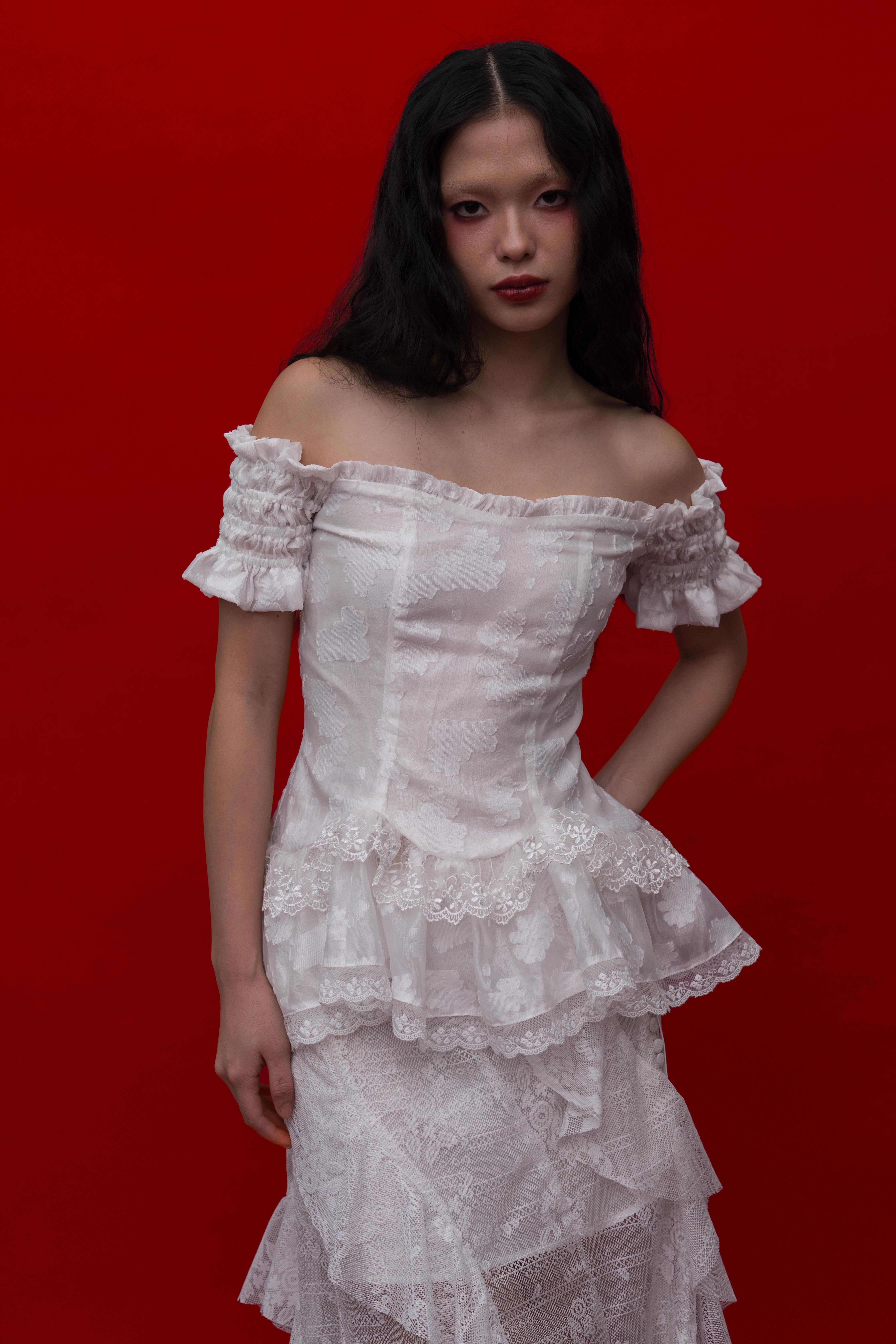 Lunaria Blouse in White 