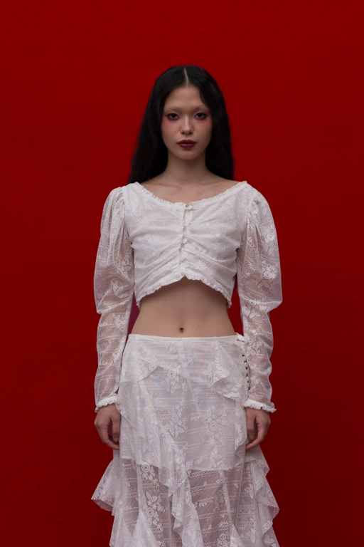 Image of Philippa Blouse in White