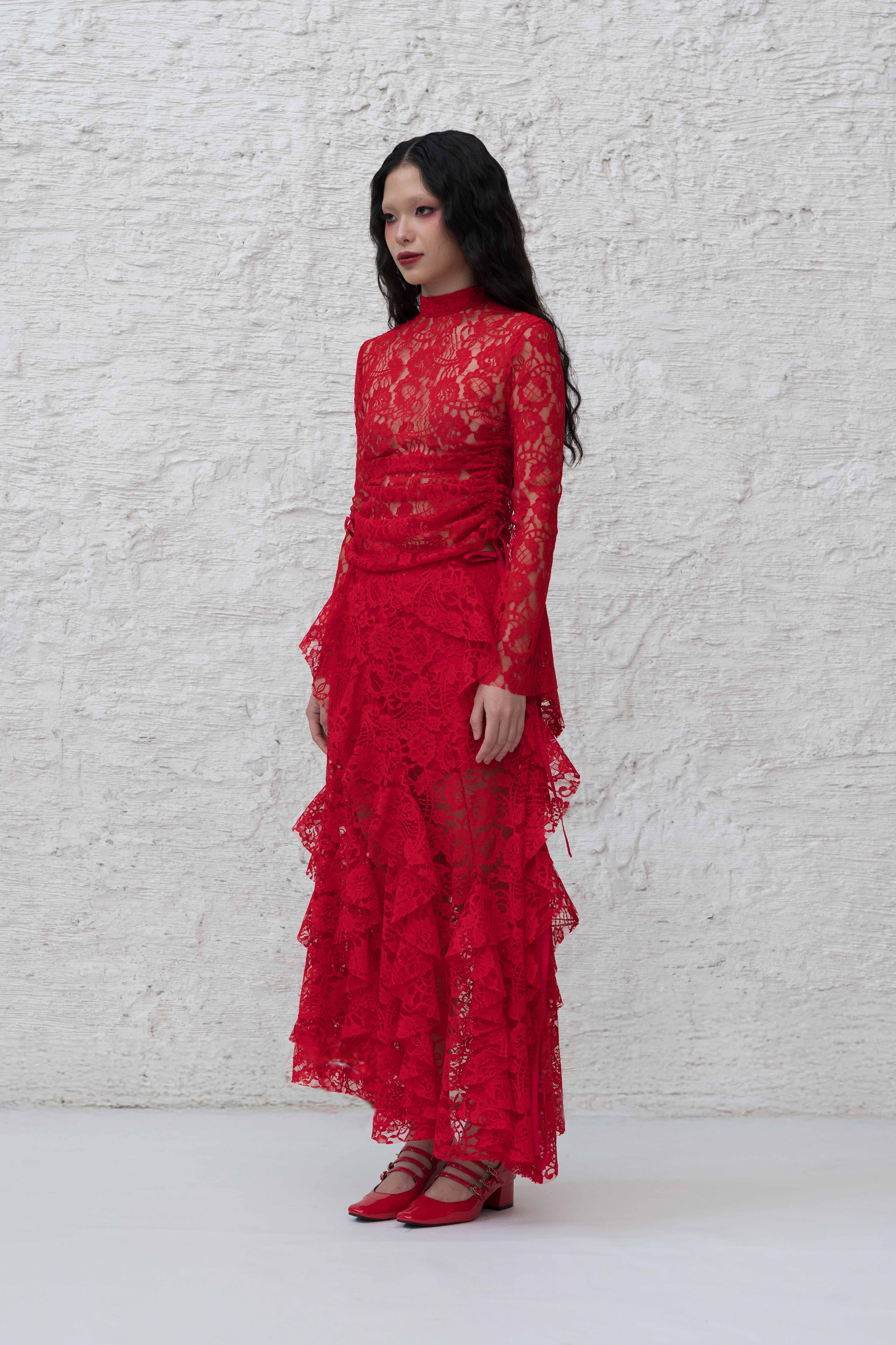 Grace Skirt in Red