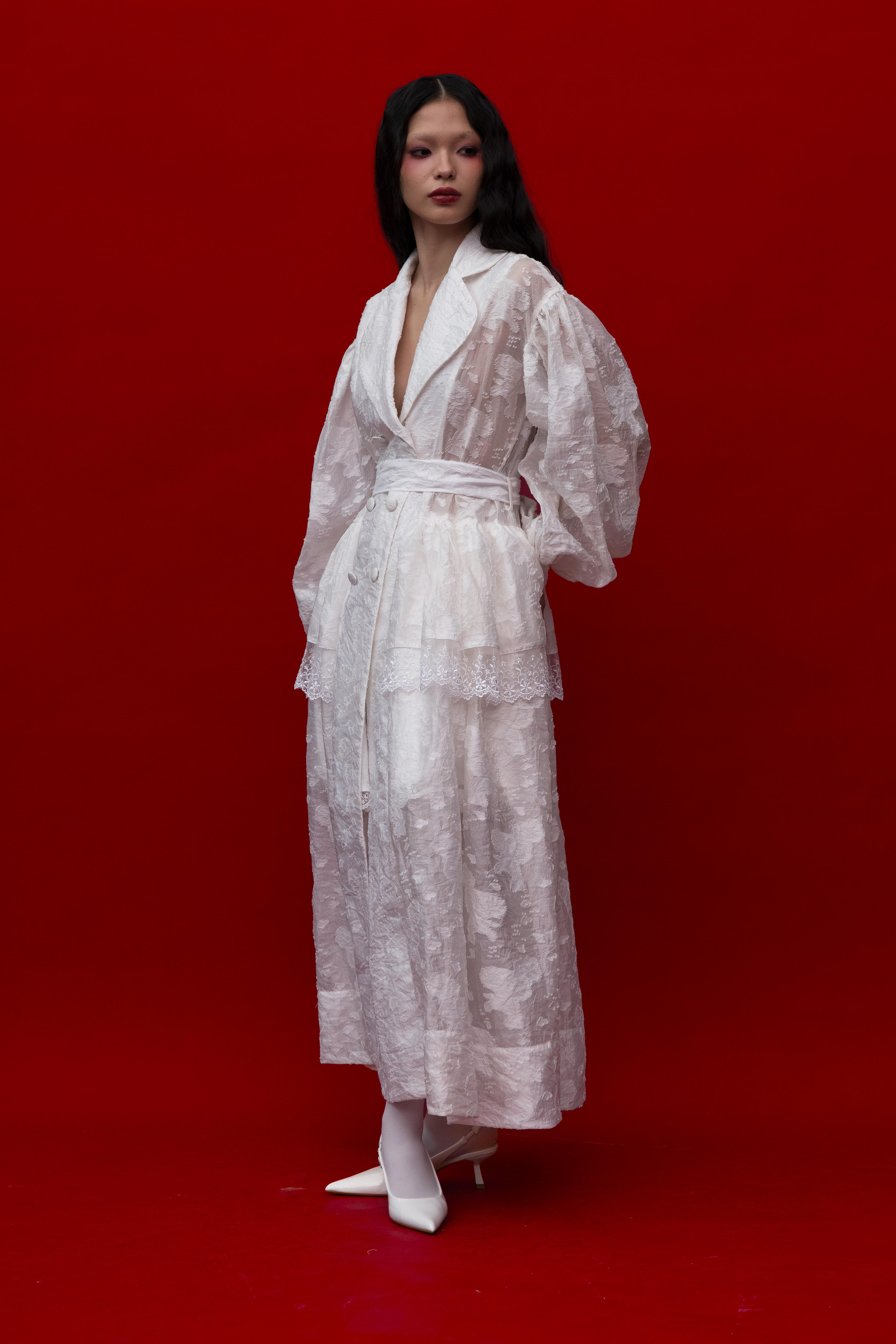 Dravena Coat in White