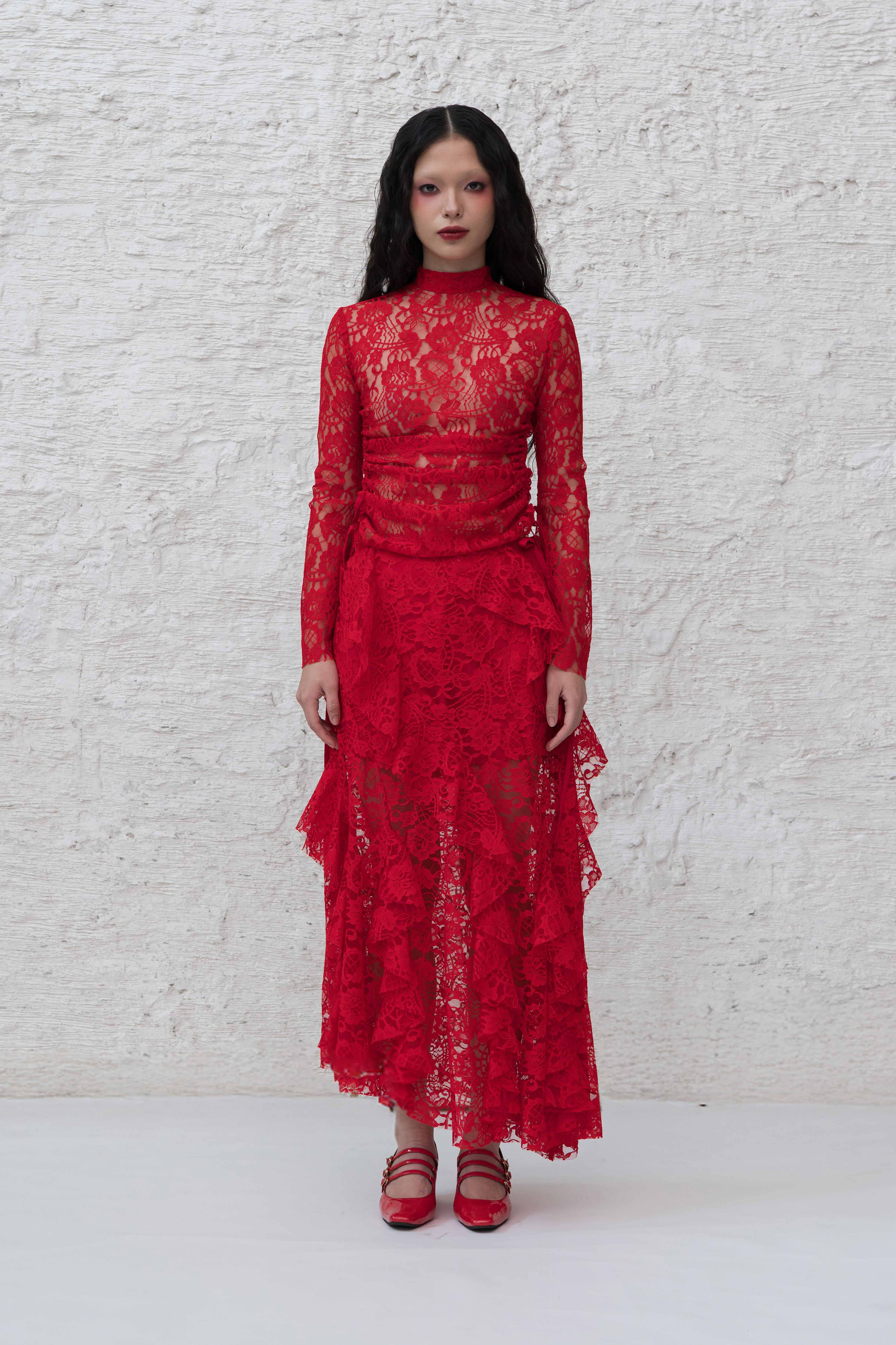 Grace Skirt in Red