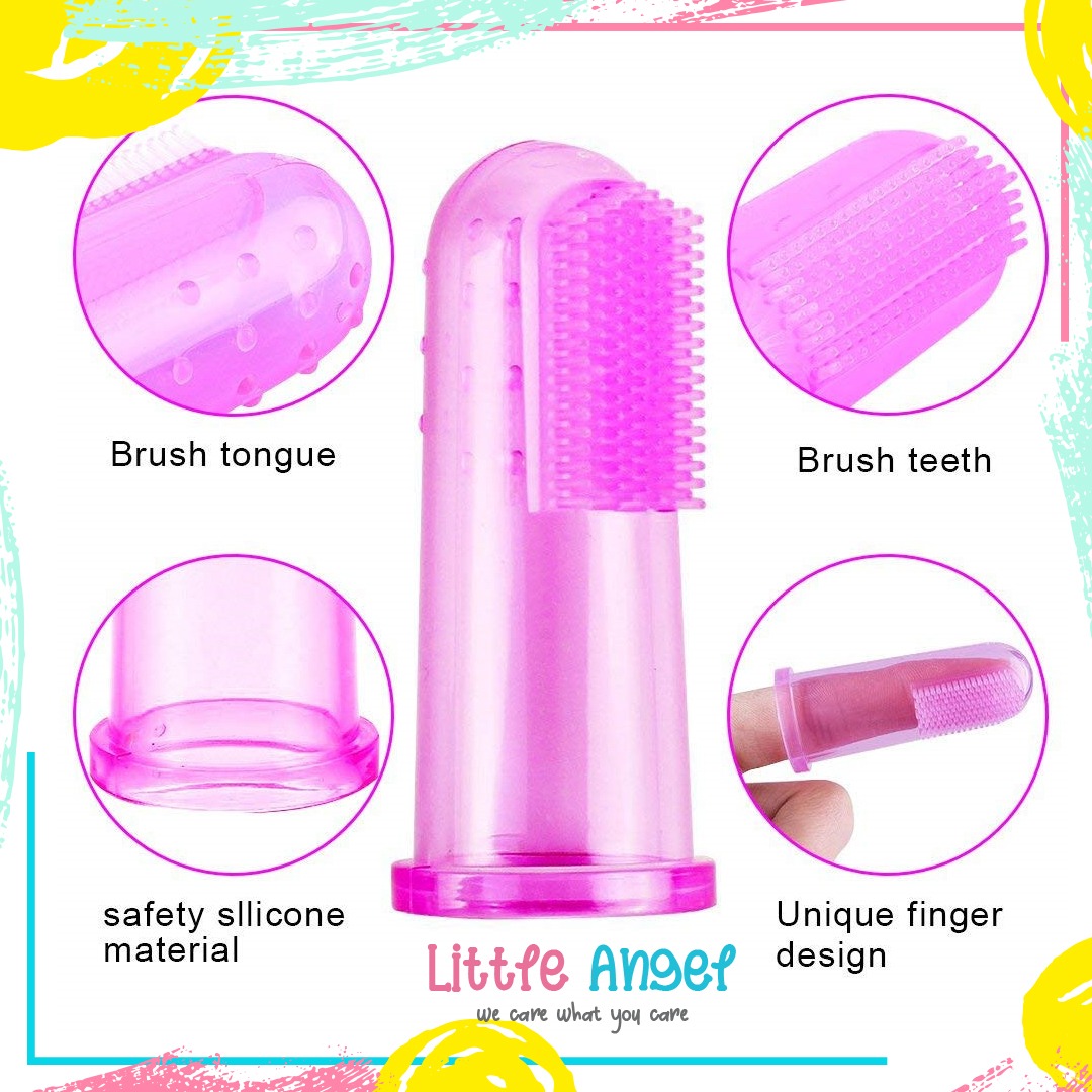 Sikat Gigi Jari Bayi Lidah Mpasi Lembut Silicone