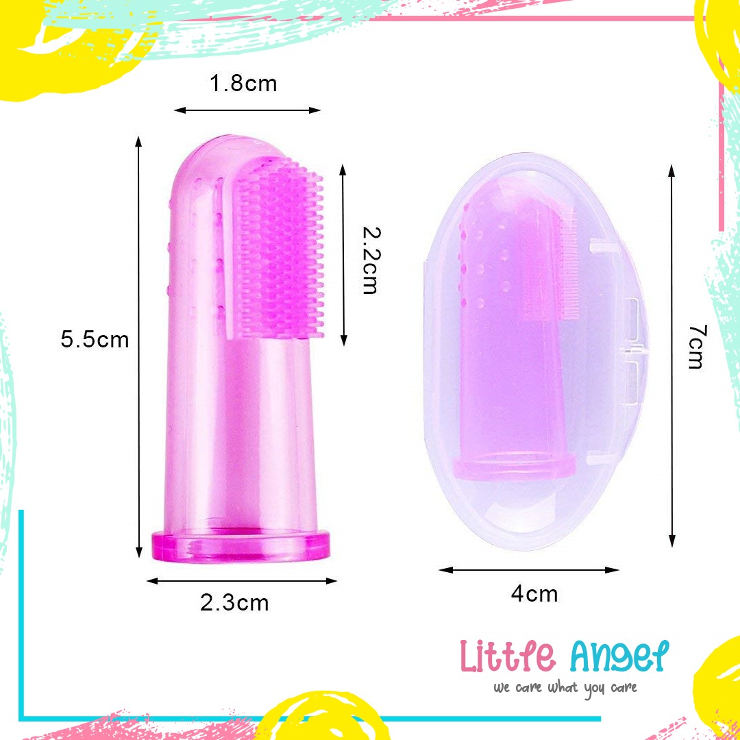 Sikat Gigi Jari Bayi Lidah Mpasi Lembut Silicone