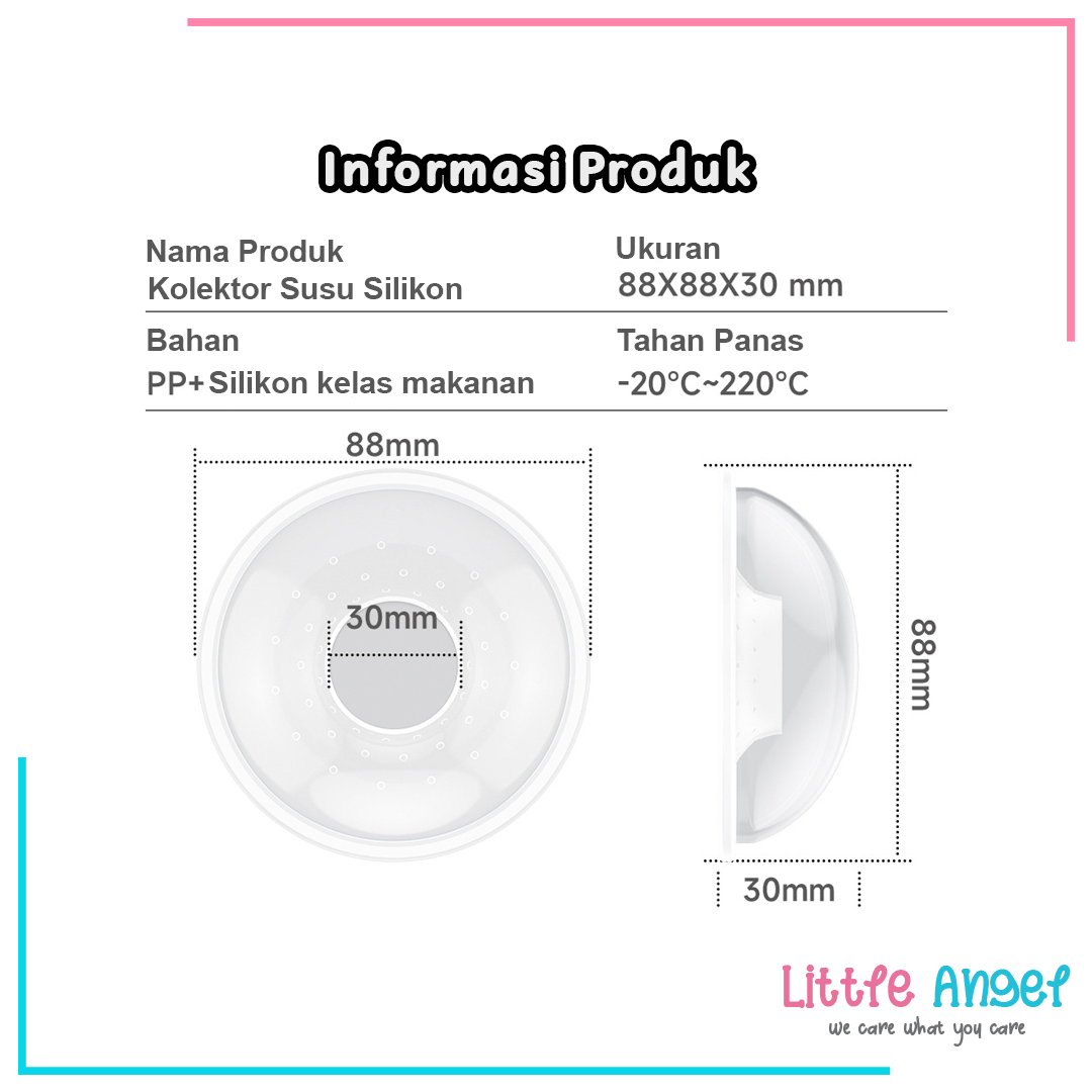 Wadah Penampung Tetesan ASI Silikon Breast Milk Collection Shell Breast Pad 