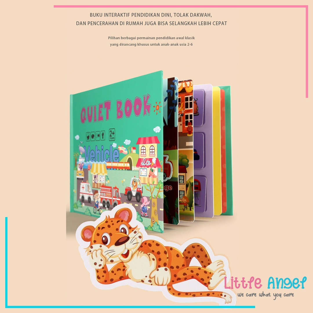 QUIET BOOK / BUSY BOOK Mini Mainan Edukasi Buku Anak Kreatifitas