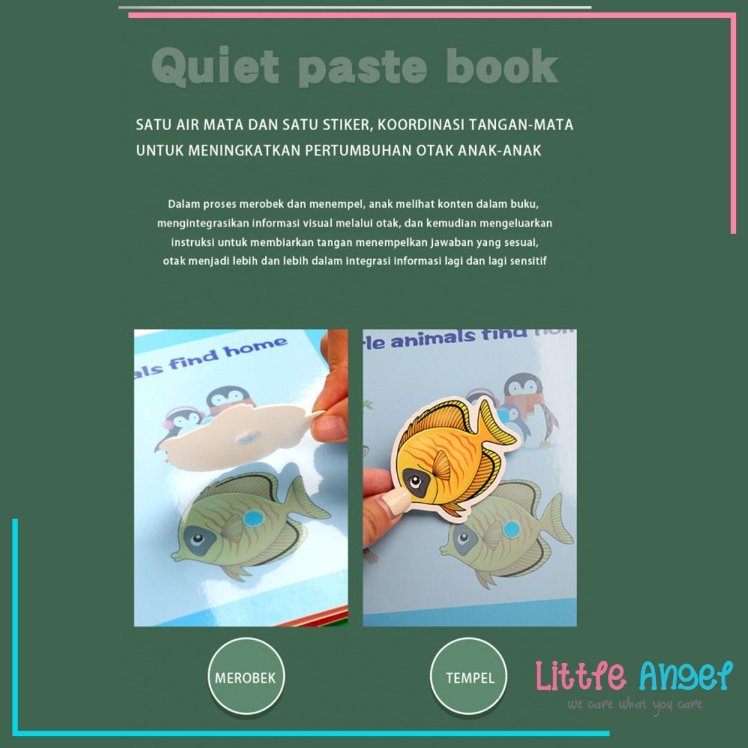 QUIET BOOK / BUSY BOOK Mini Mainan Edukasi Buku Anak Kreatifitas