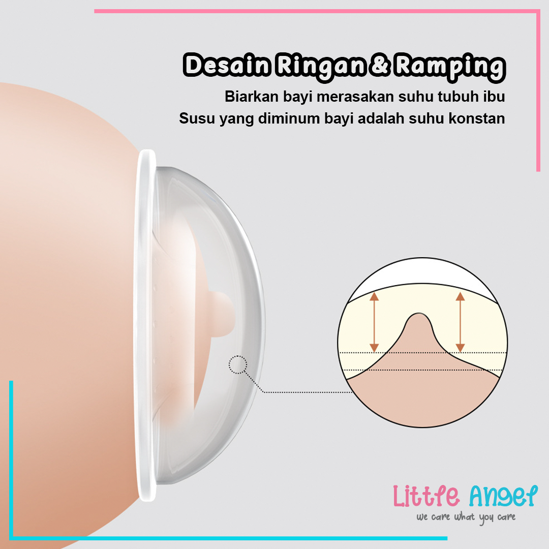 Wadah Penampung Tetesan ASI Silikon Breast Milk Collection Shell Breast Pad 