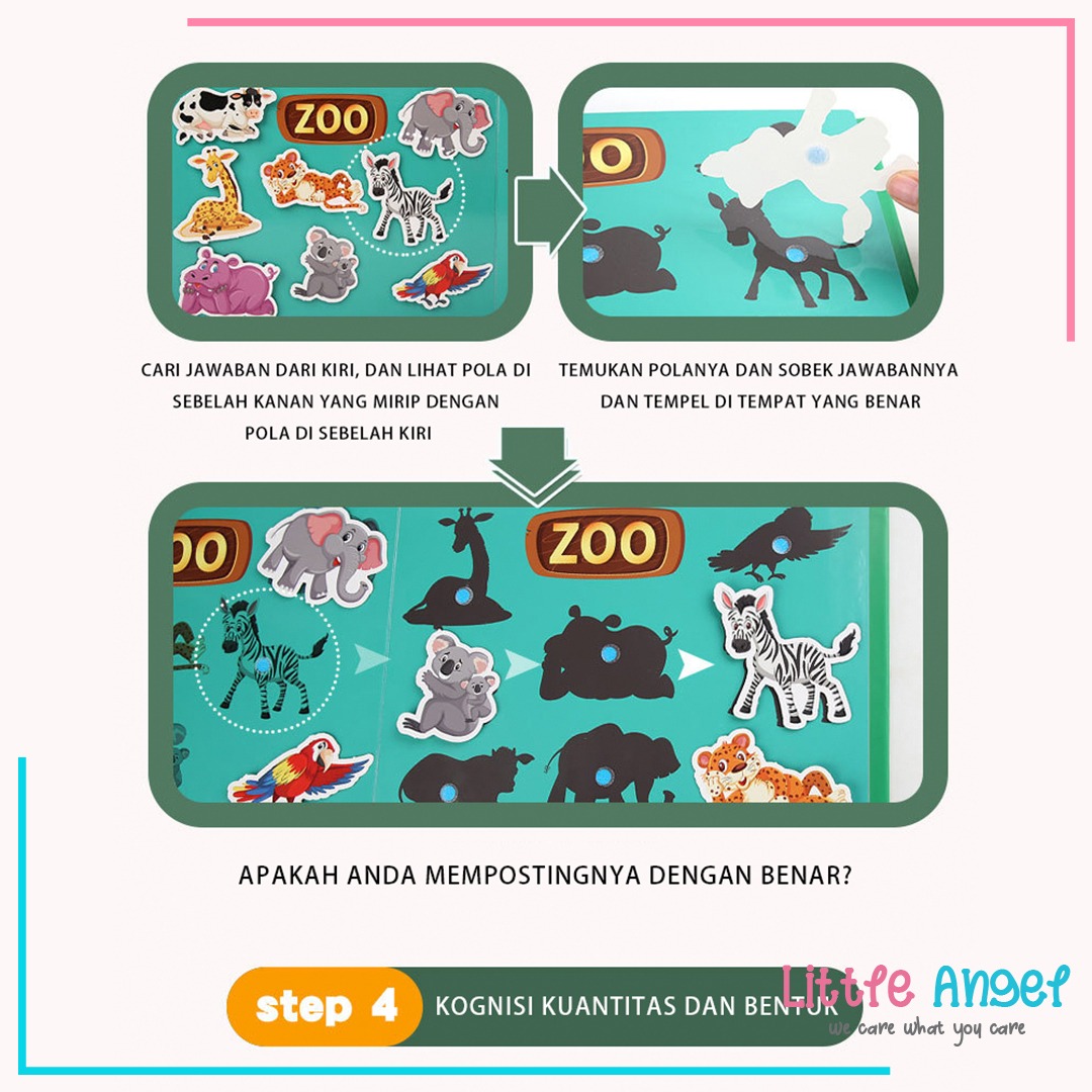 QUIET BOOK / BUSY BOOK Mini Mainan Edukasi Buku Anak Kreatifitas