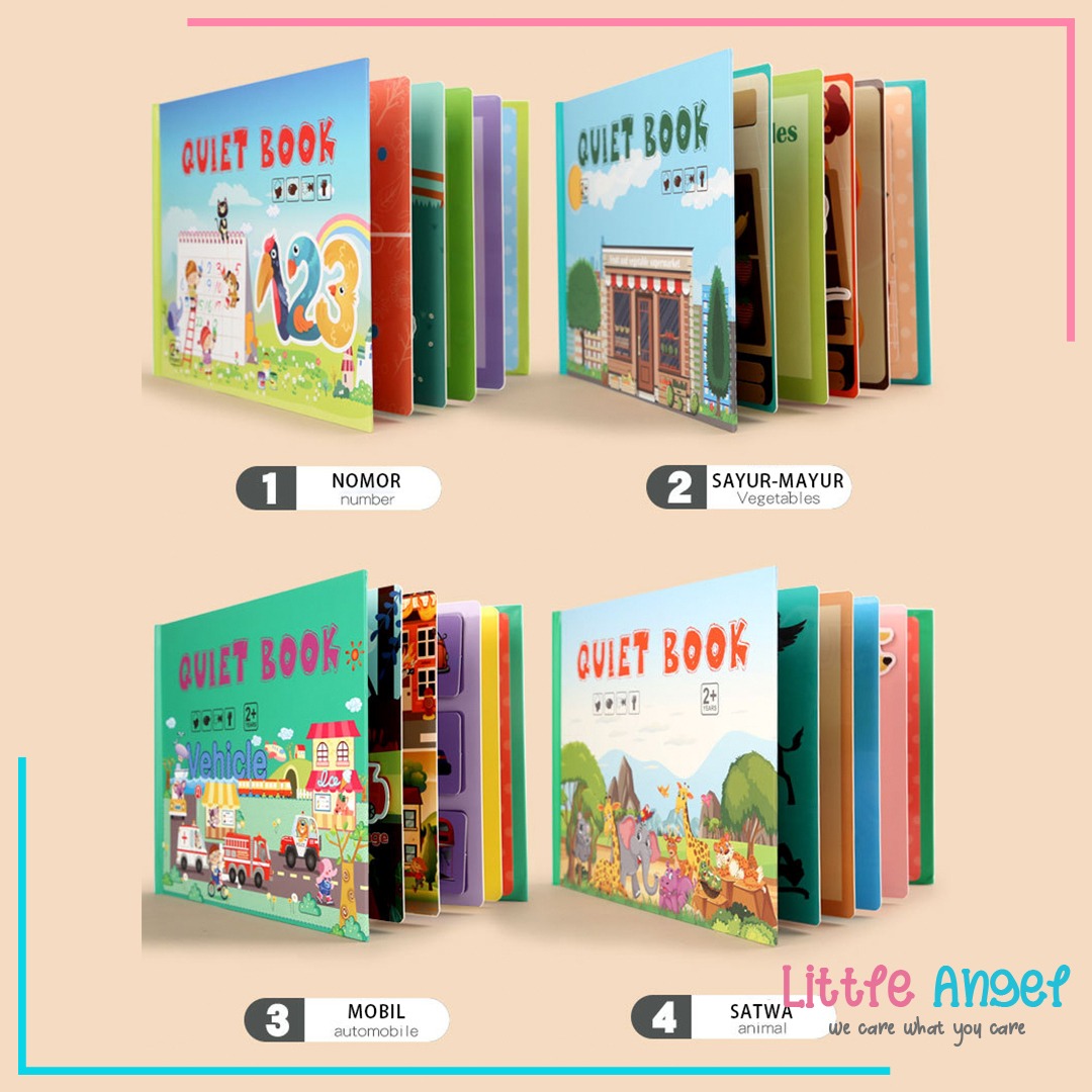 QUIET BOOK / BUSY BOOK Mini Mainan Edukasi Buku Anak Kreatifitas