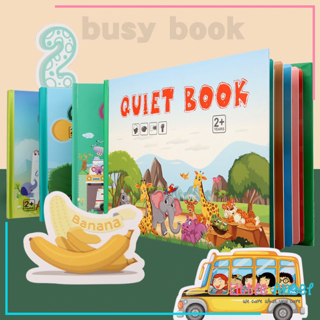 QUIET BOOK / BUSY BOOK Mini Mainan Edukasi Buku Anak Kreatifitas