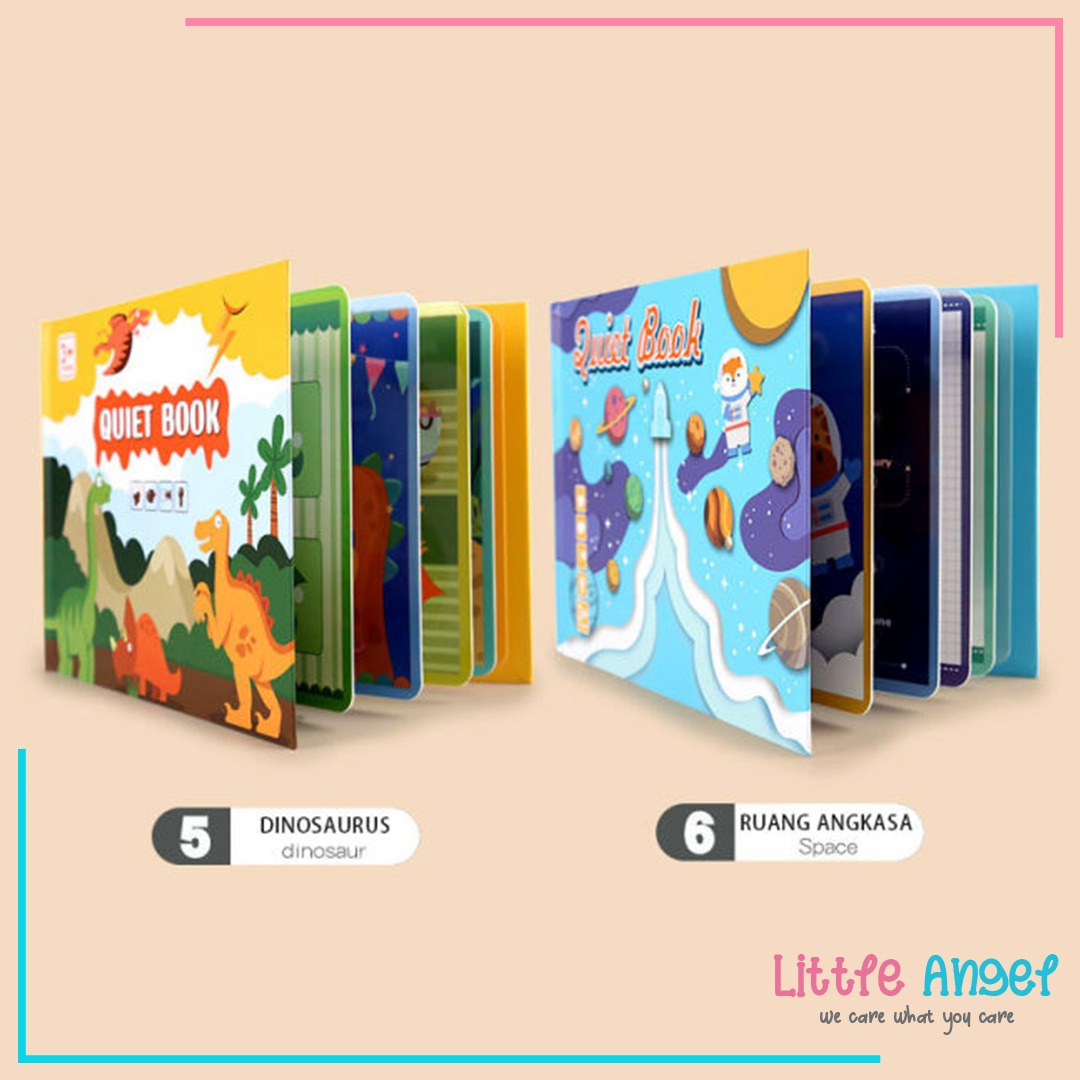 QUIET BOOK / BUSY BOOK Mini Mainan Edukasi Buku Anak Kreatifitas