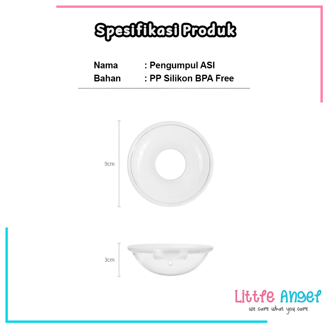 Wadah Penampung Tetesan ASI Silikon Breast Milk Collection Shell Breast Pad 