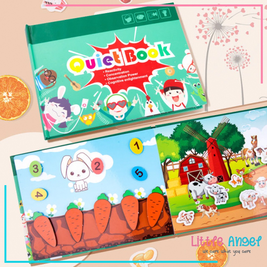 QUIET BOOK / BUSY BOOK Mini Mainan Edukasi Buku Anak Kreatifitas