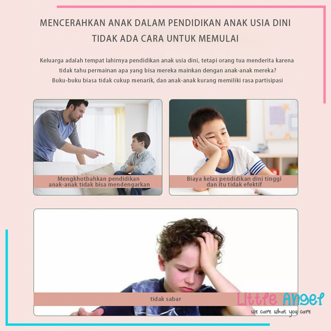 QUIET BOOK / BUSY BOOK Mini Mainan Edukasi Buku Anak Kreatifitas