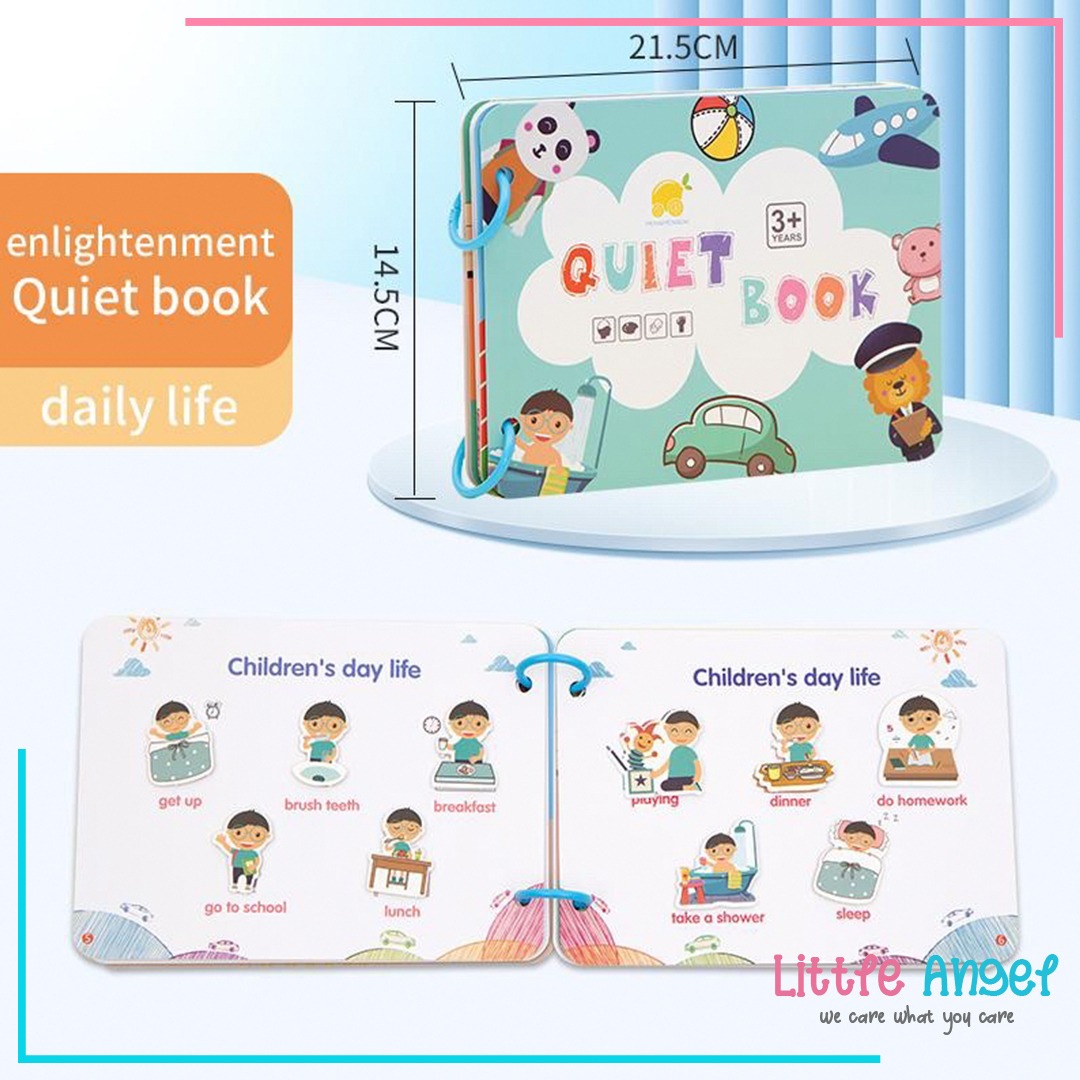 QUIET BOOK / BUSY BOOK Mini Mainan Edukasi Buku Anak Kreatifitas