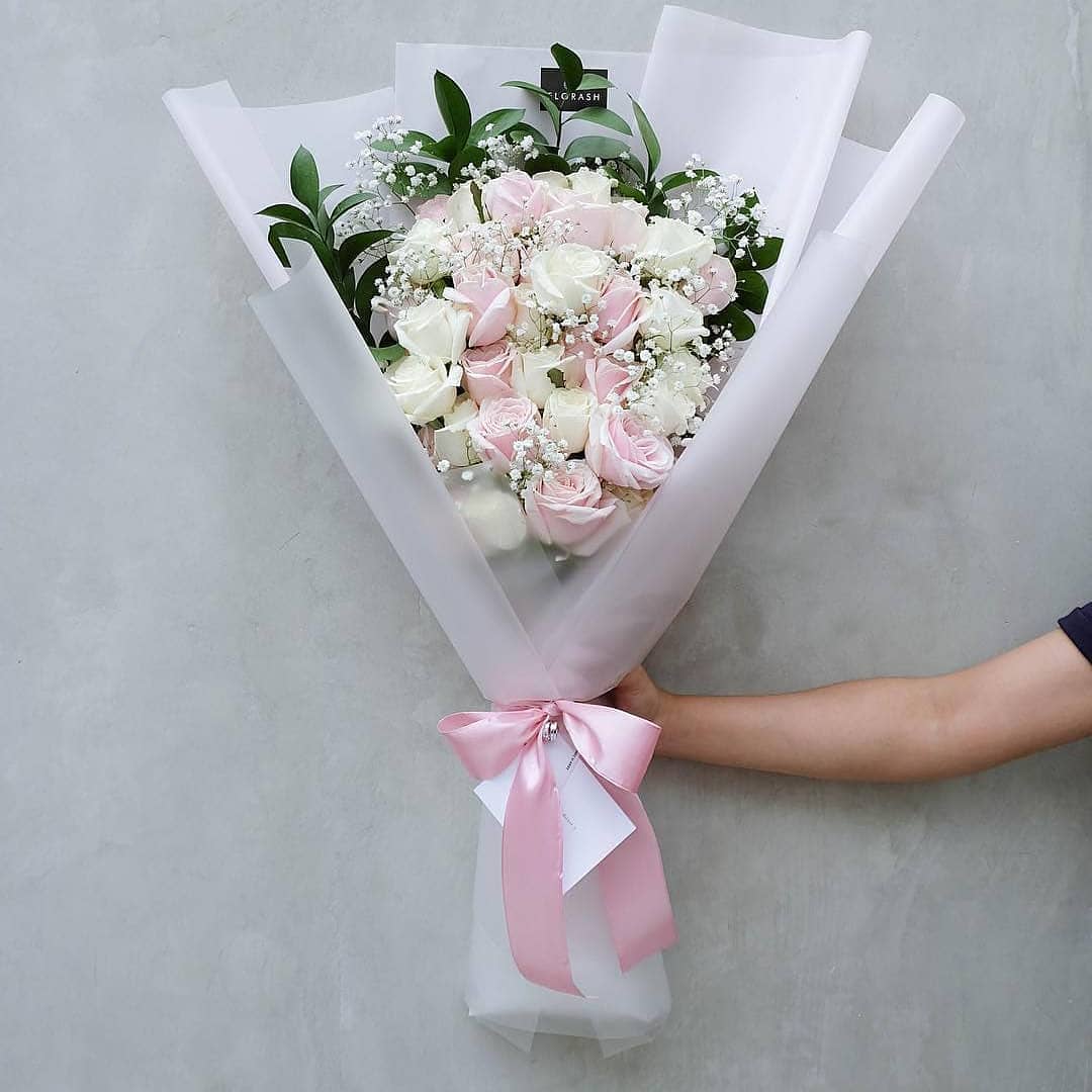 Rose HB 30S Pink White