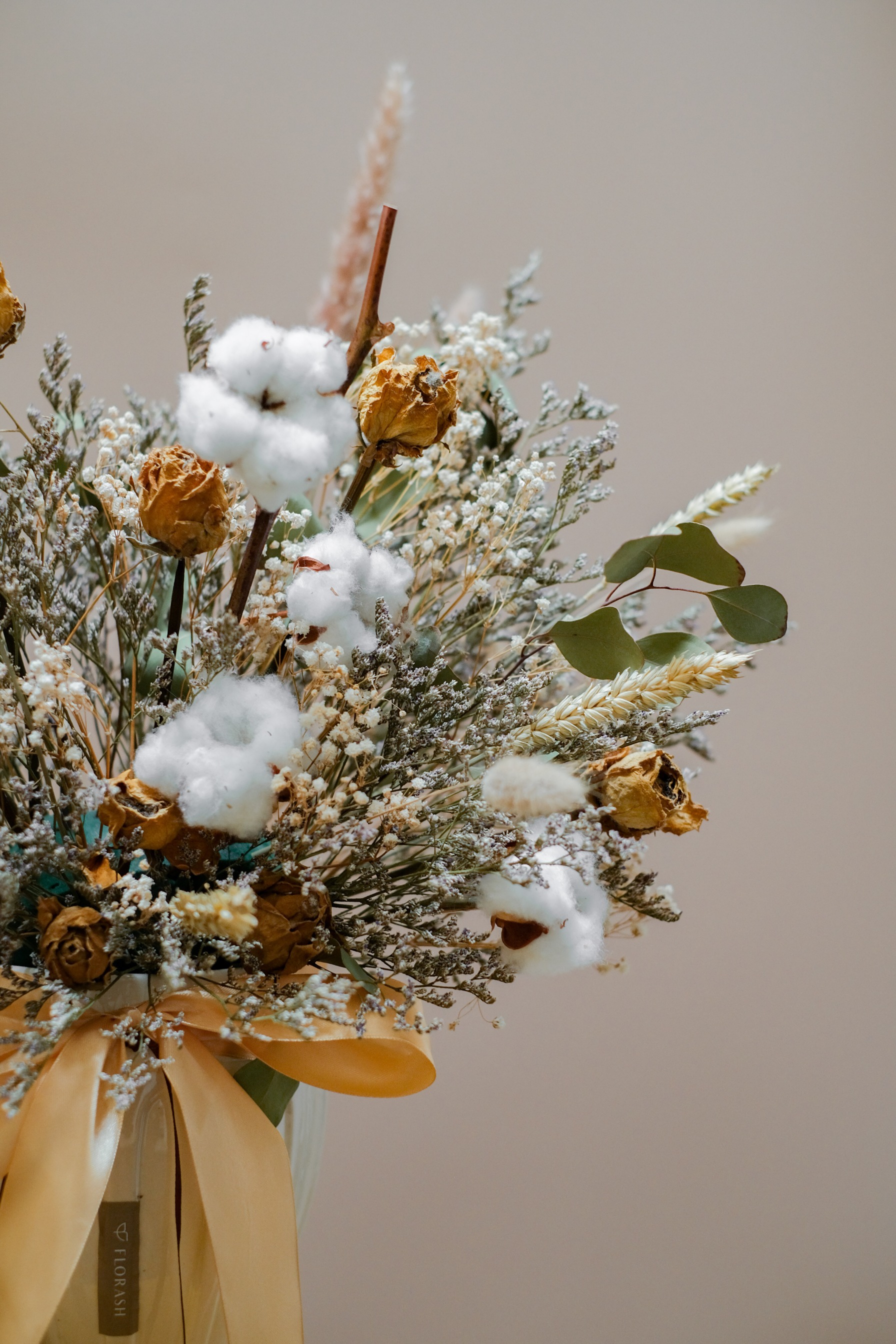 Cotton Pampas Vase Large