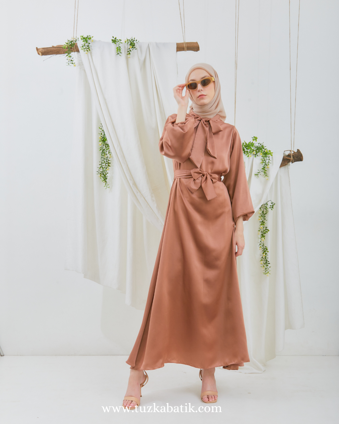 ALTHERA DRESS BROWN 
