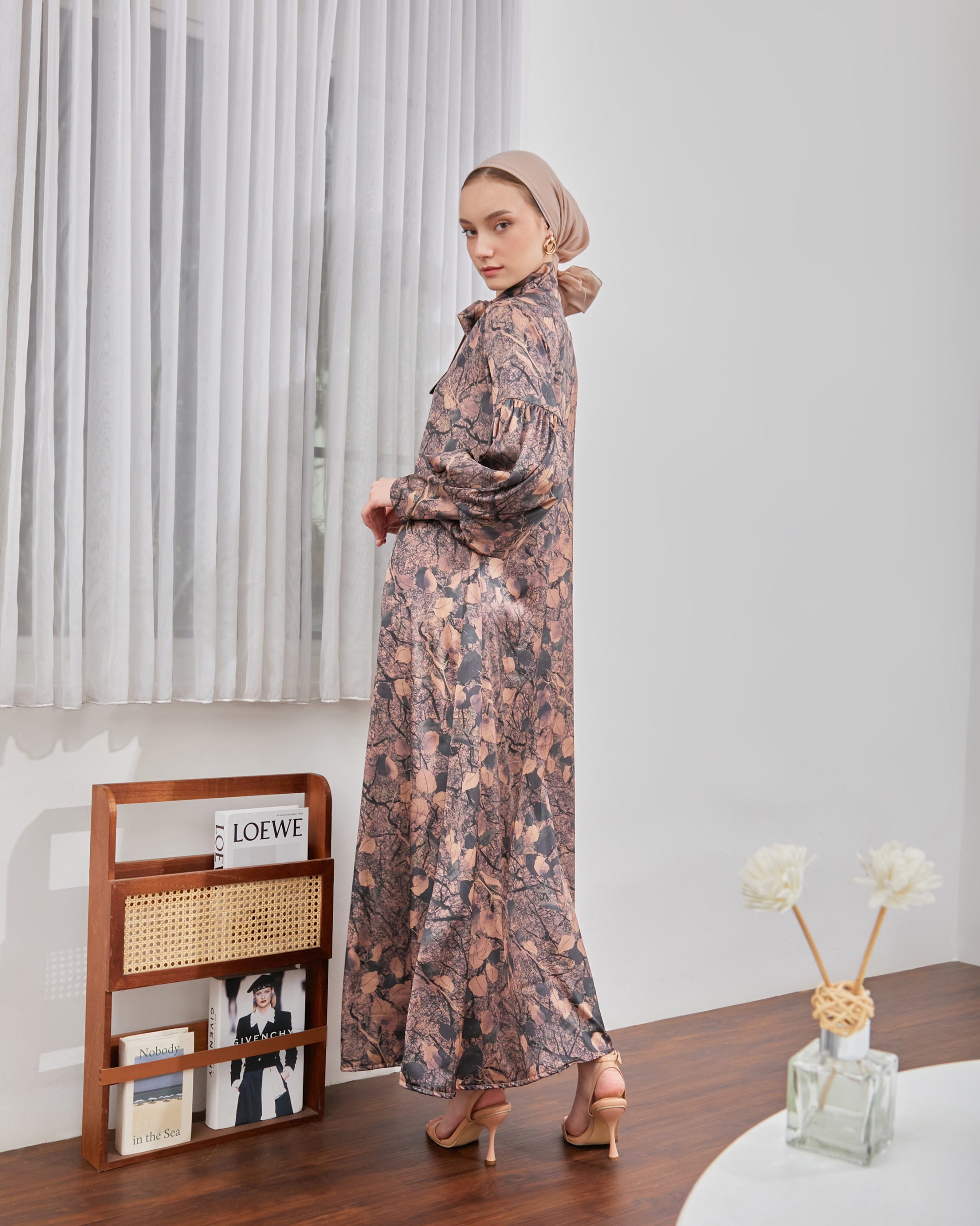NADINE DRESS BROWN