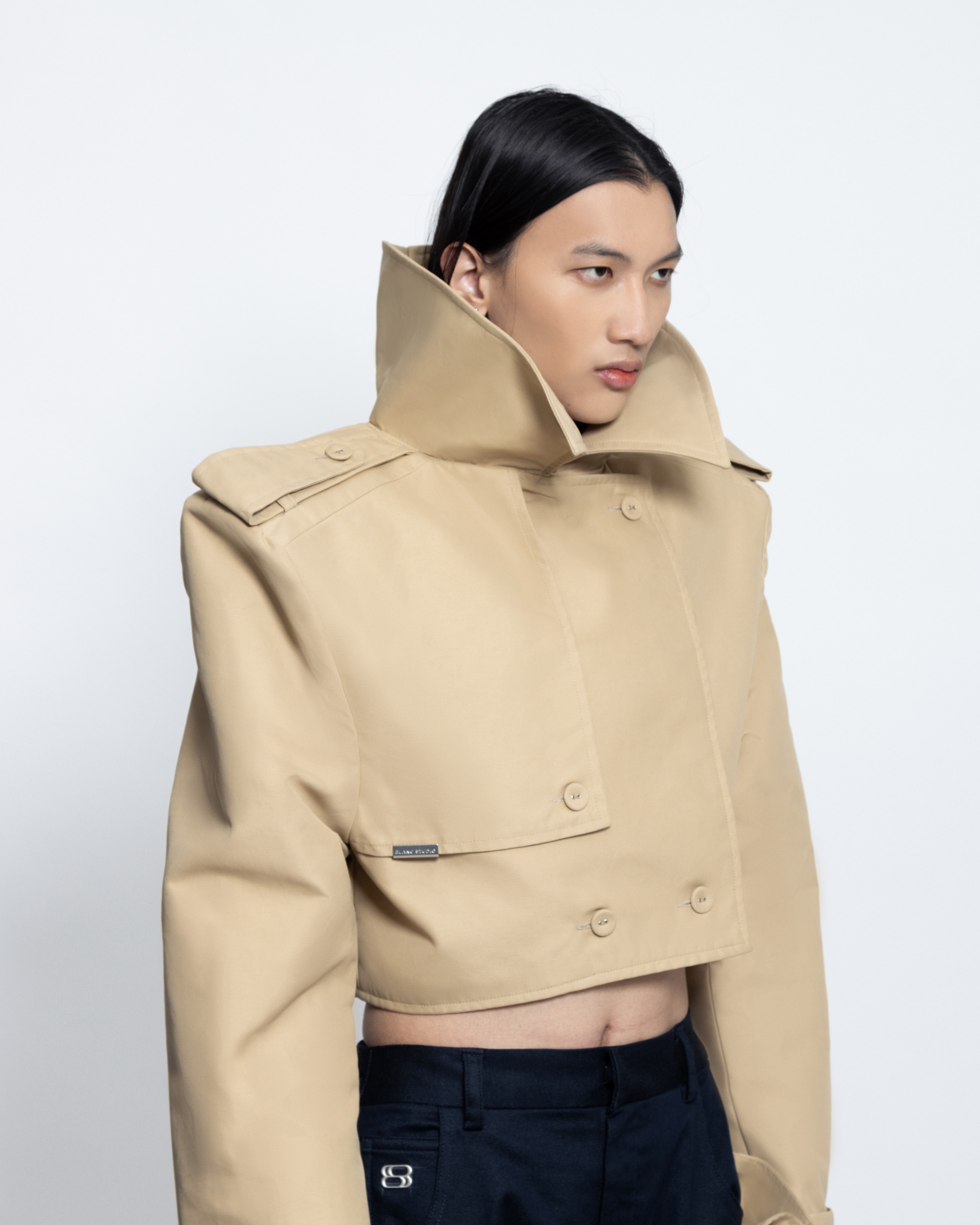 TRENCH STRUCTURED JACKETS - BEIGE