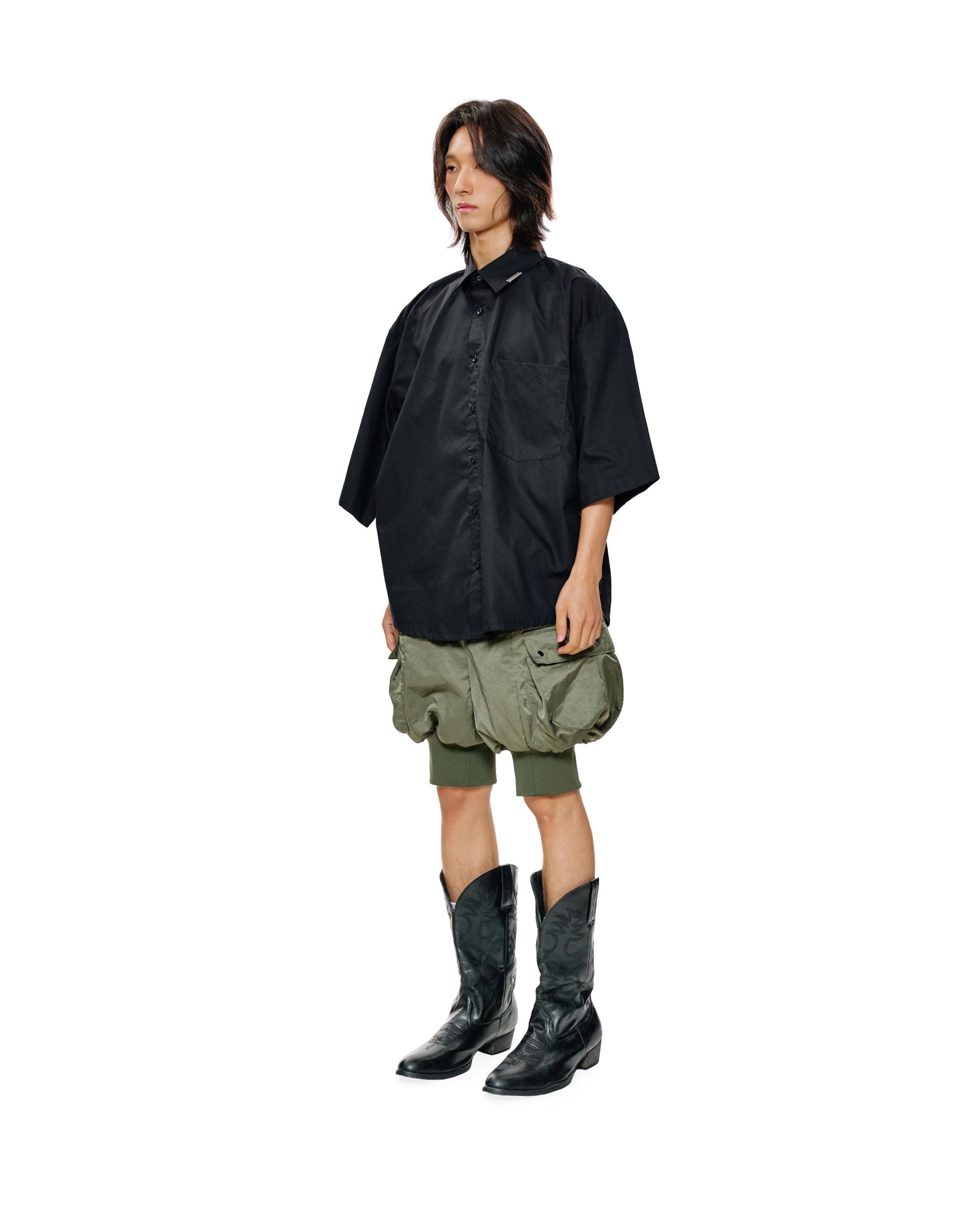 CANOPY OVERSIZE SHORT SLEEVE - BLACK 