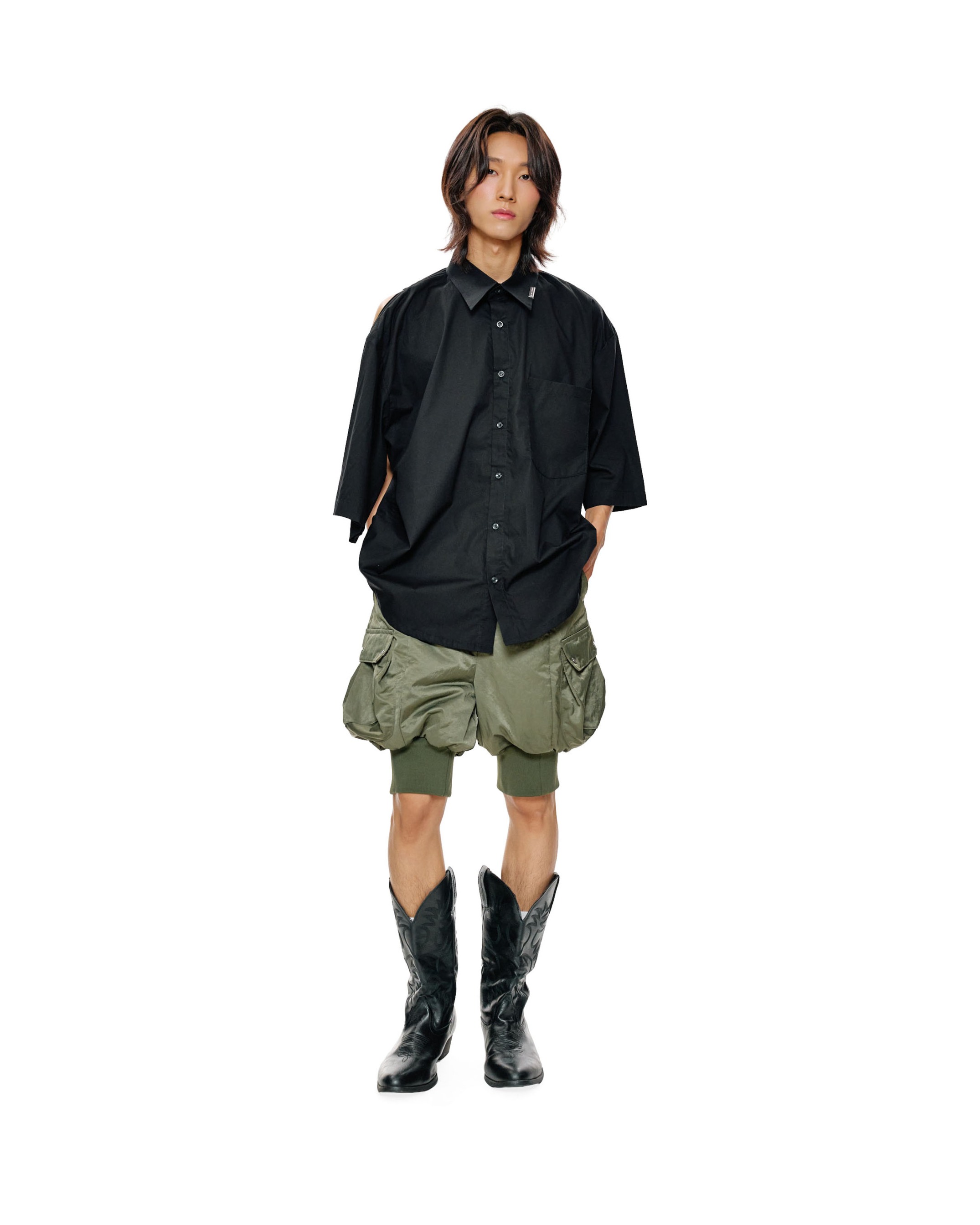 CANOPY OVERSIZE SHORT SLEEVE - BLACK 