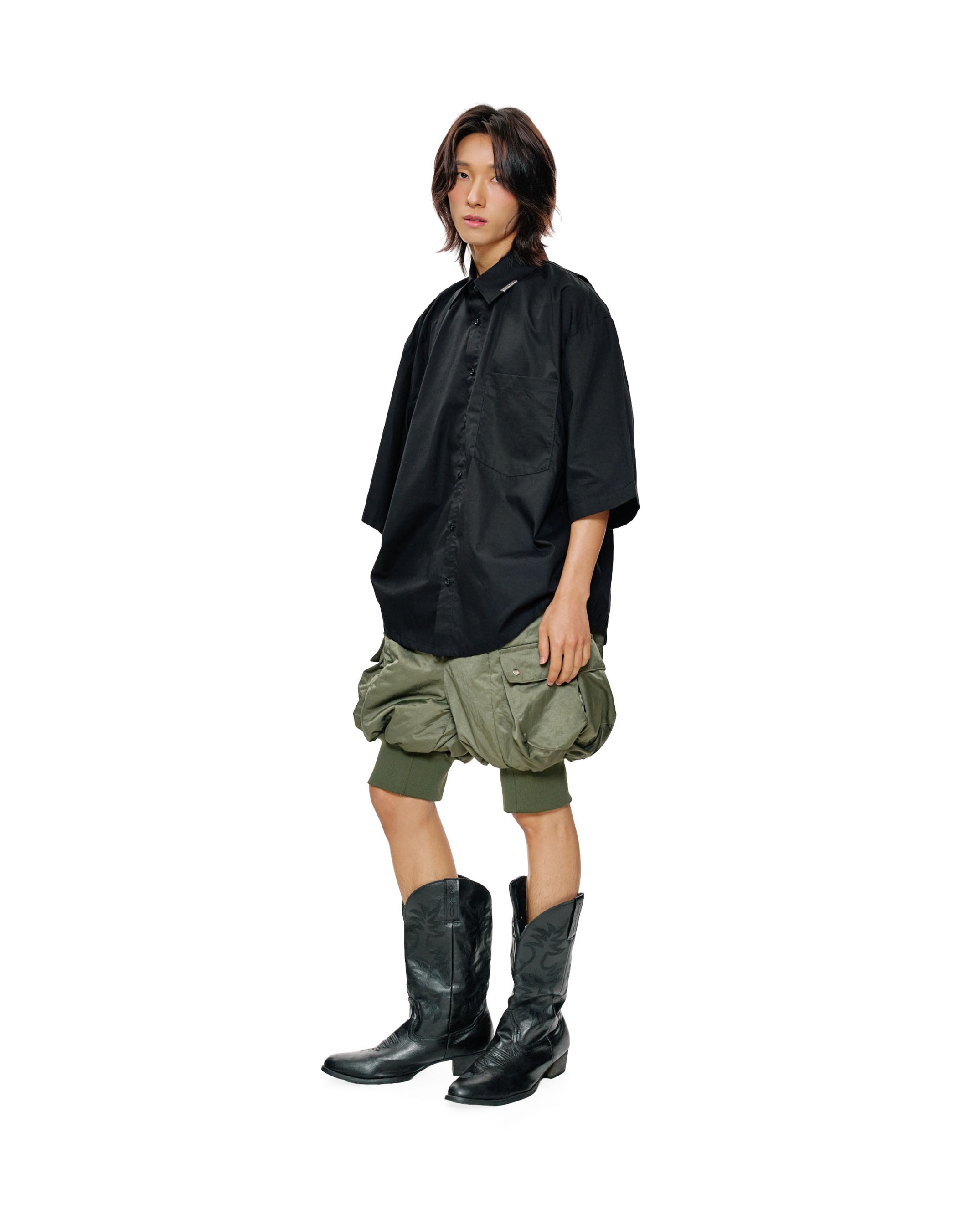 CANOPY OVERSIZE SHORT SLEEVE - BLACK 
